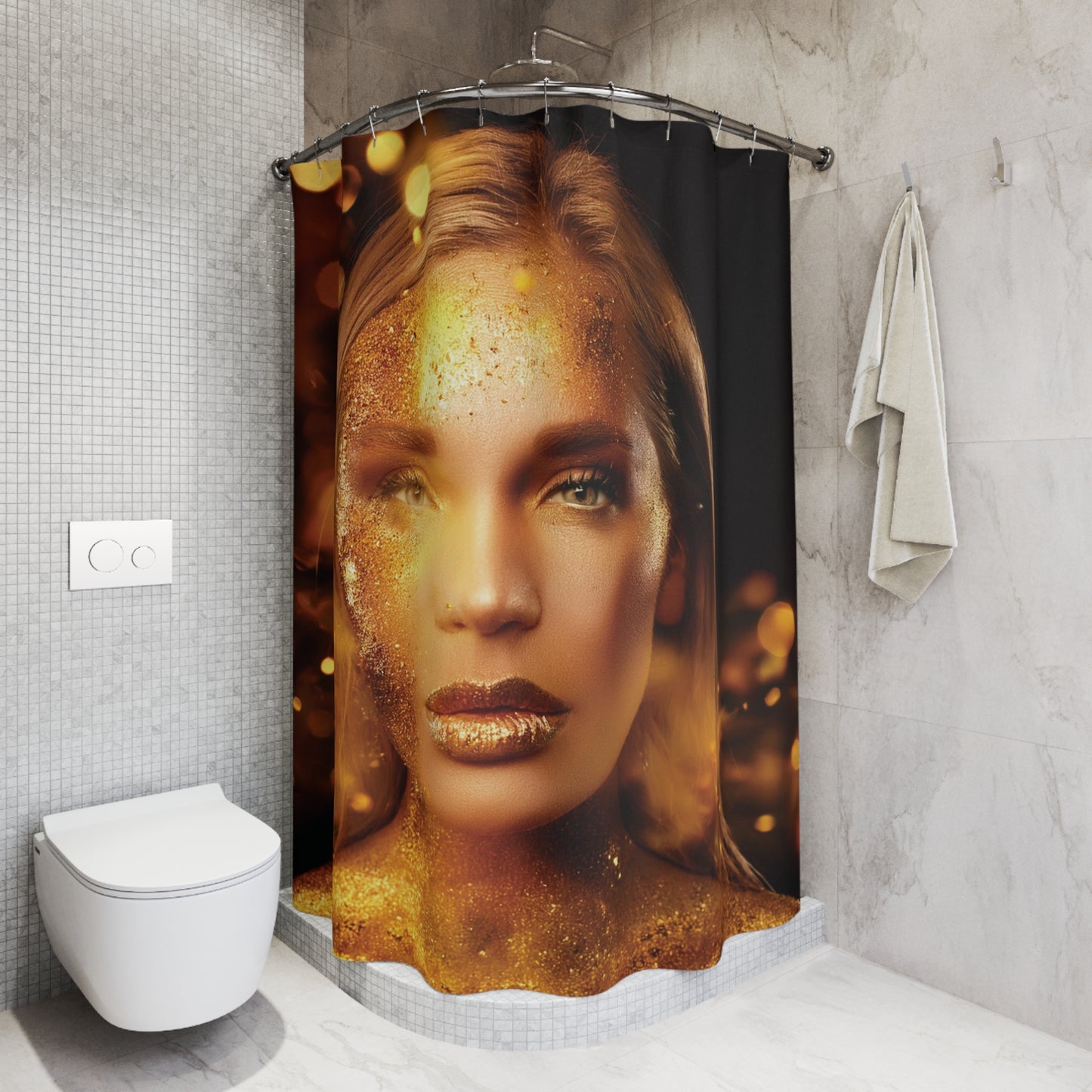 Woman Shower Curtain