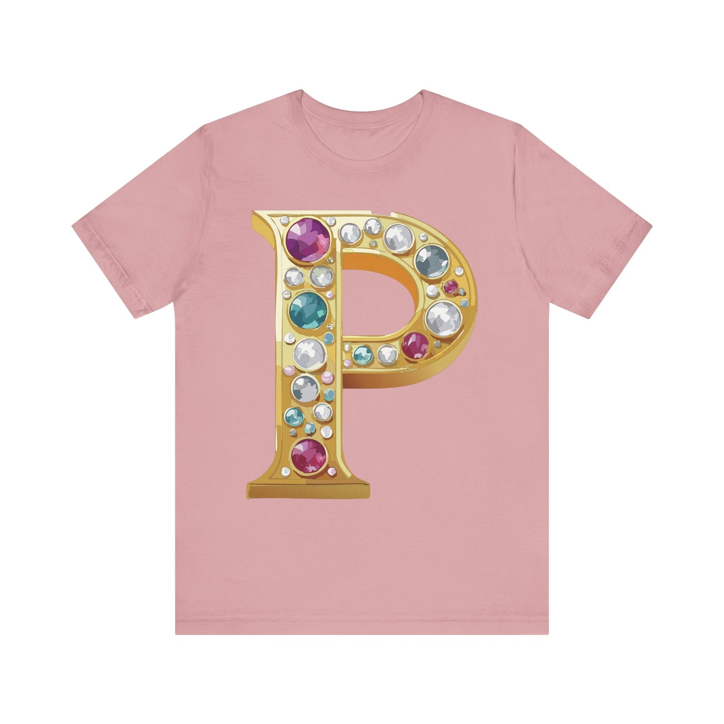 Letter Shirt, Shirt with Letters, Tee Shirt with Gold Letter, Shirt with Antique Letters