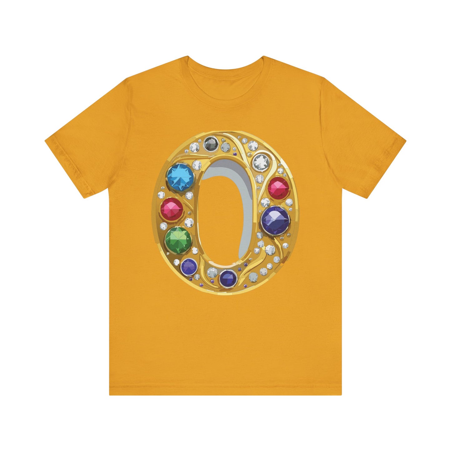 Letter Shirt, Shirt with Letters, Tee Shirt with Gold Letter, Shirt with Antique Letters