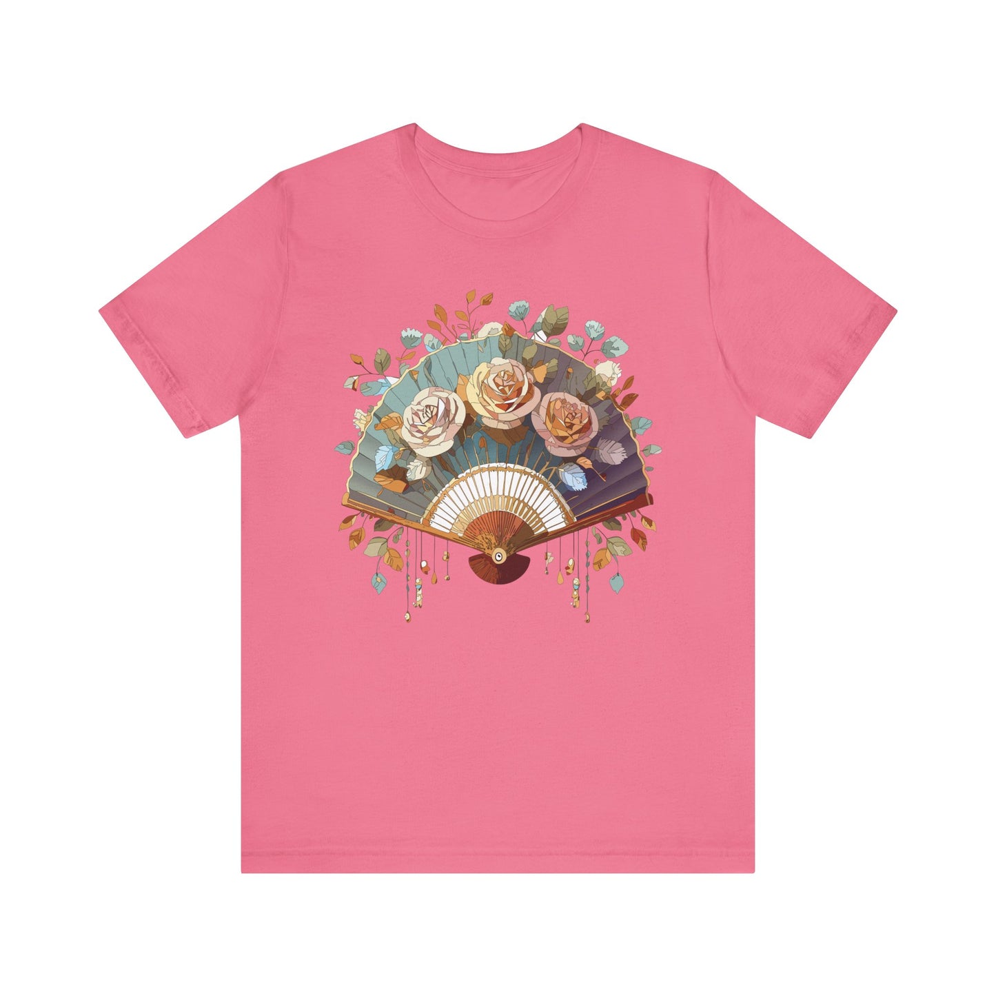Fan shirt, Shirt with Fan, Tee Shirt with Gold Blower