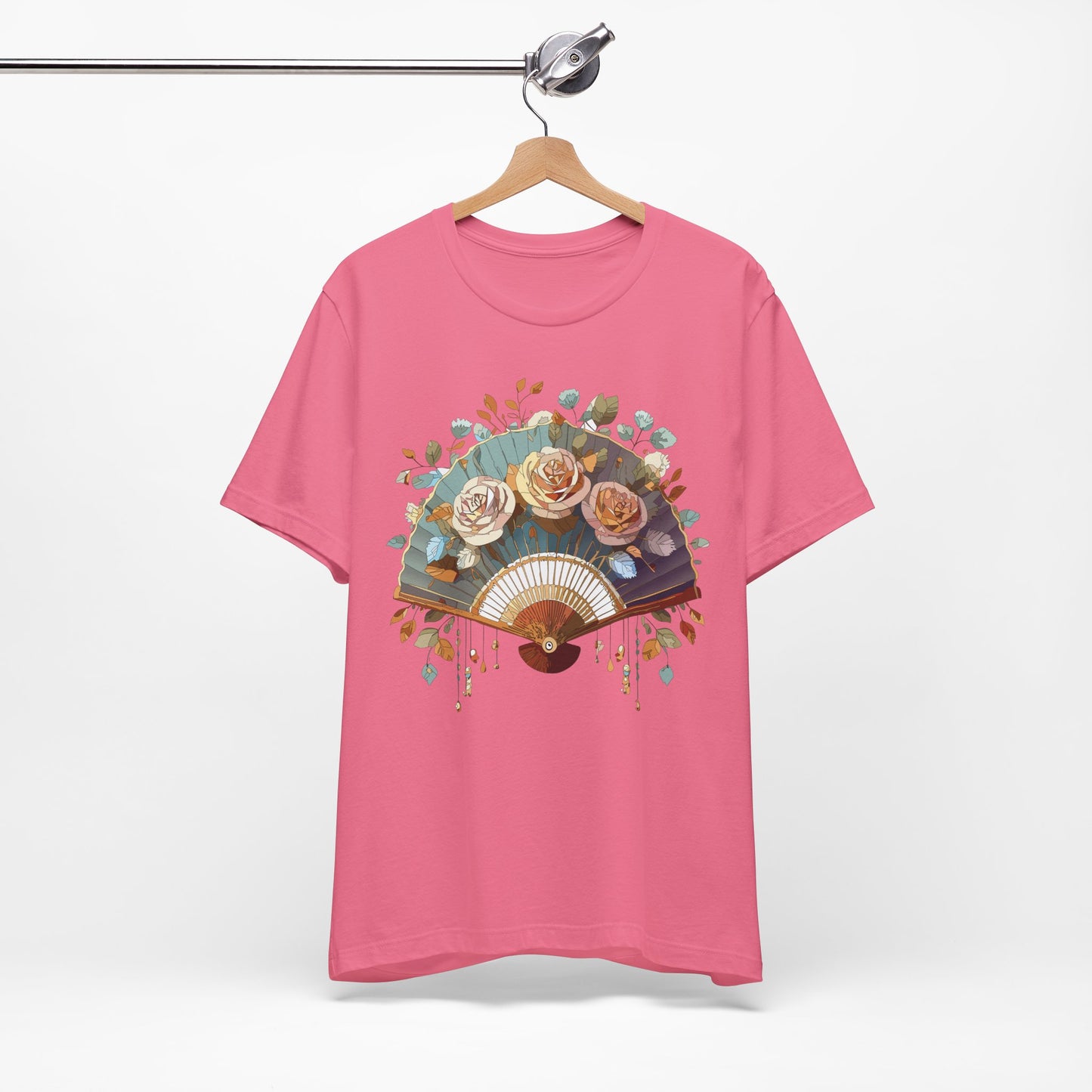 Fan shirt, Shirt with Fan, Tee Shirt with Gold Blower