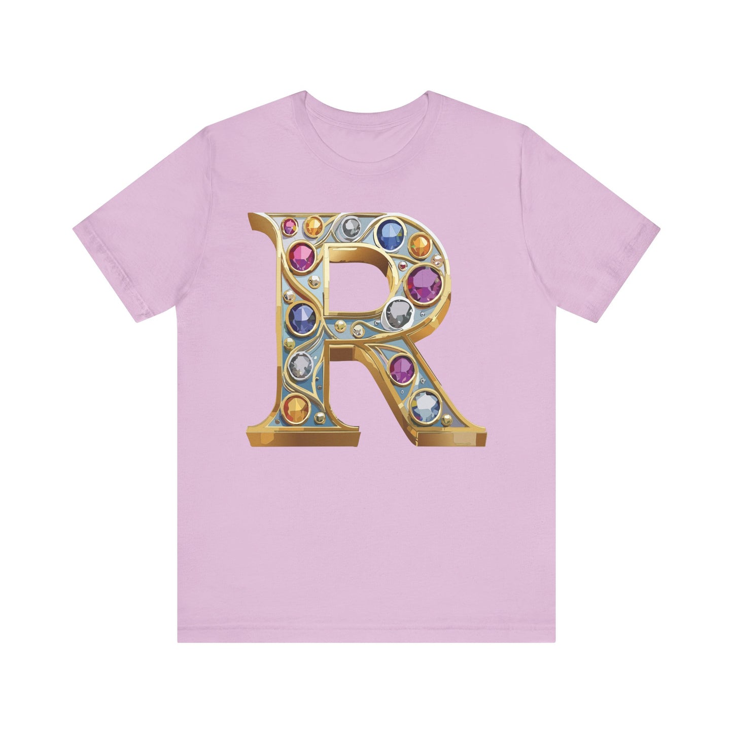 Letter Shirt, Shirt with Letters, Tee Shirt with Gold Letter, Shirt with Antique Letters