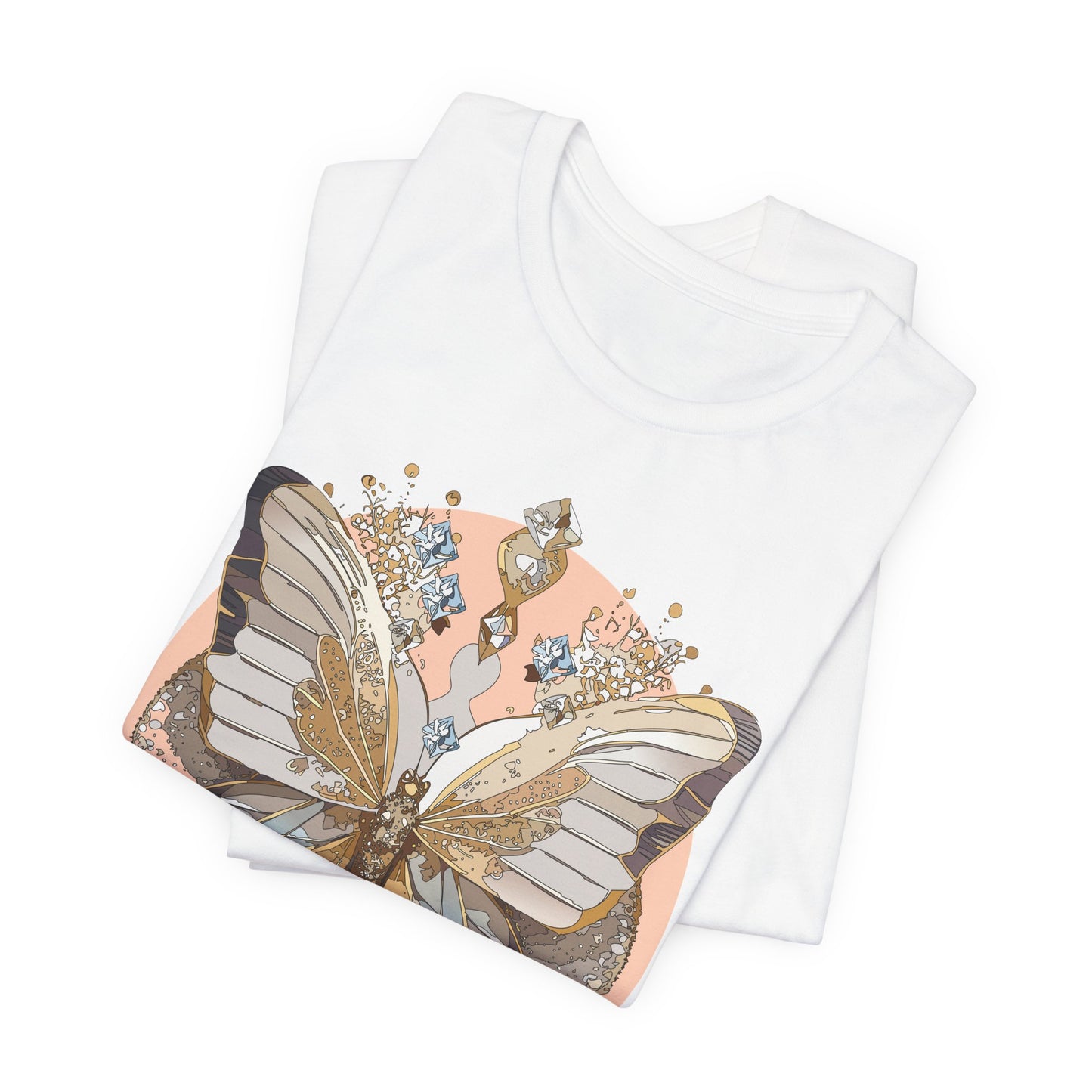 Butterfly Shirt, Shirt with Butterfly, Tee Shirt with Antique Butterfly