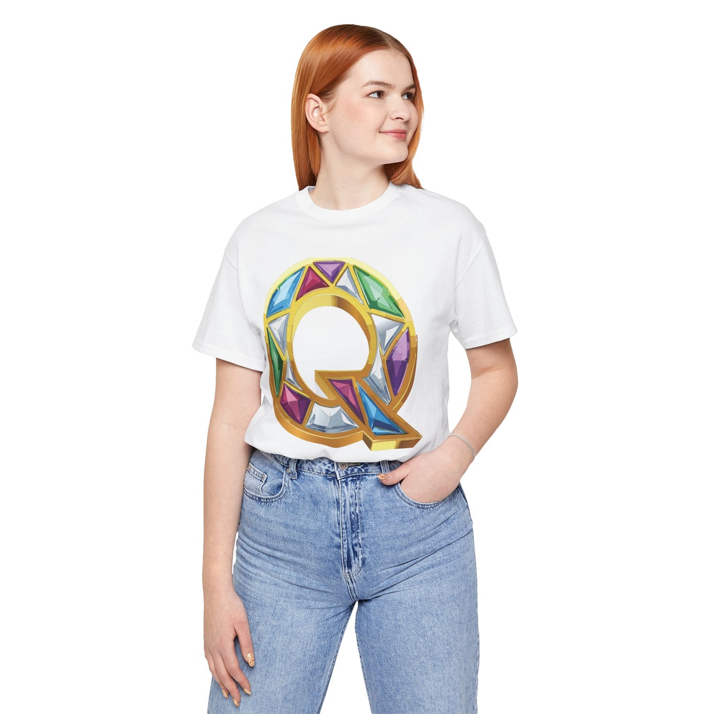 Letter Shirt, Shirt with Letters, Tee Shirt with Gold Letter, Shirt with Antique Letters