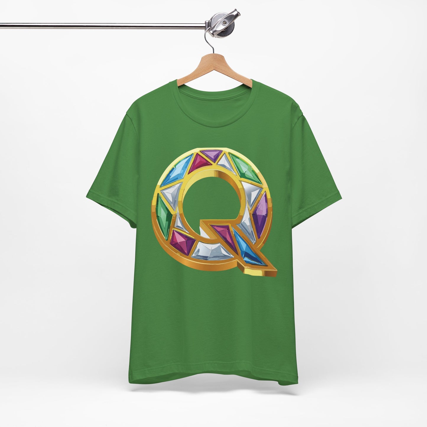 Letter Shirt, Shirt with Letters, Tee Shirt with Gold Letter, Shirt with Antique Letters