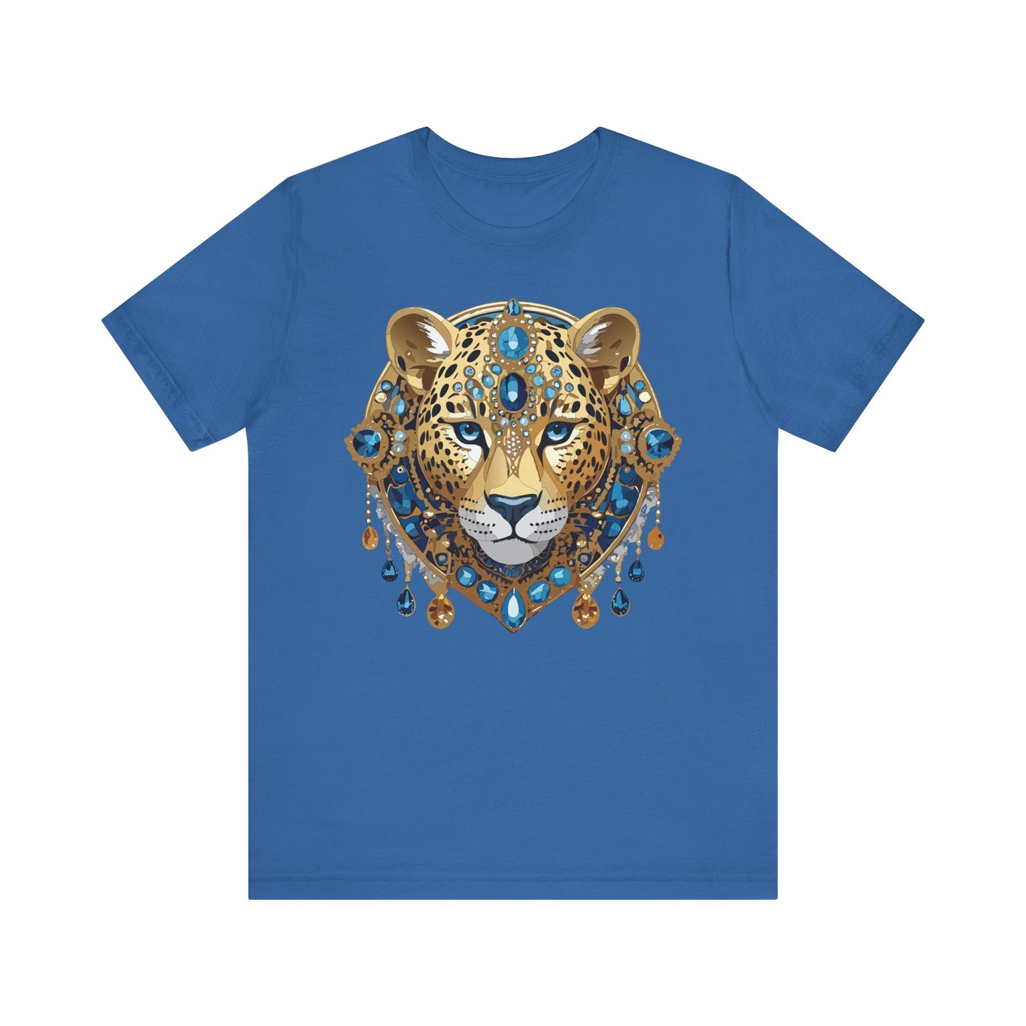 Animal Shirt, Shirt with Animal, Tee Shirt with Gold Animal Medal, Shirt with Antique Animal Medallion