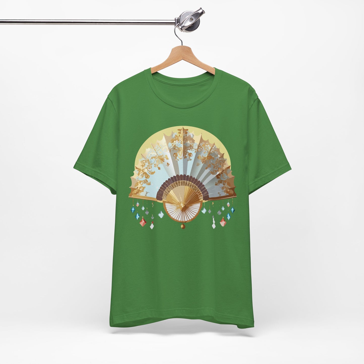 Fan shirt, Shirt with Fan, Tee Shirt with Gold Blower