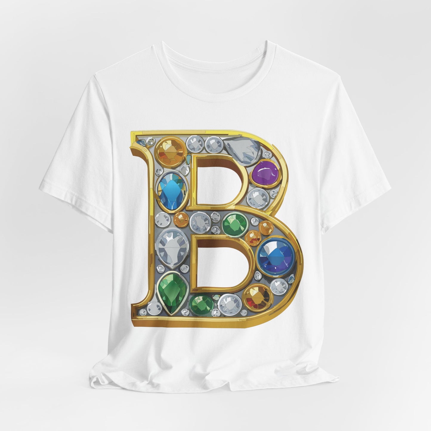 Letter Shirt, Shirt with Letters, Tee Shirt with Gold Letter, Shirt with Antique Letters