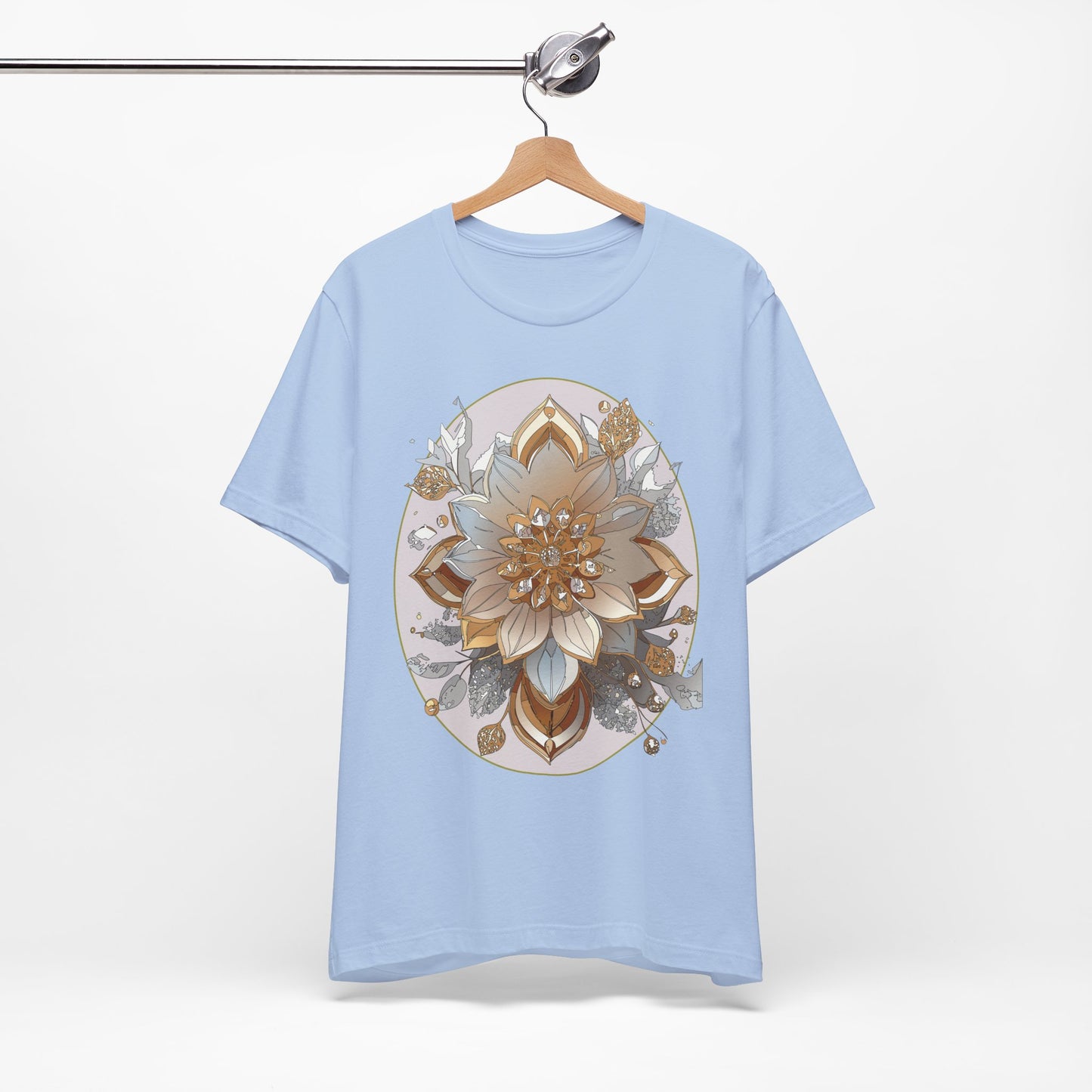 Floral Shirt, Flower Shirt, Tee Shirt with Antique Flower