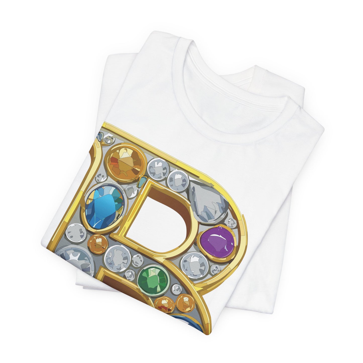 Letter Shirt, Shirt with Letters, Tee Shirt with Gold Letter, Shirt with Antique Letters