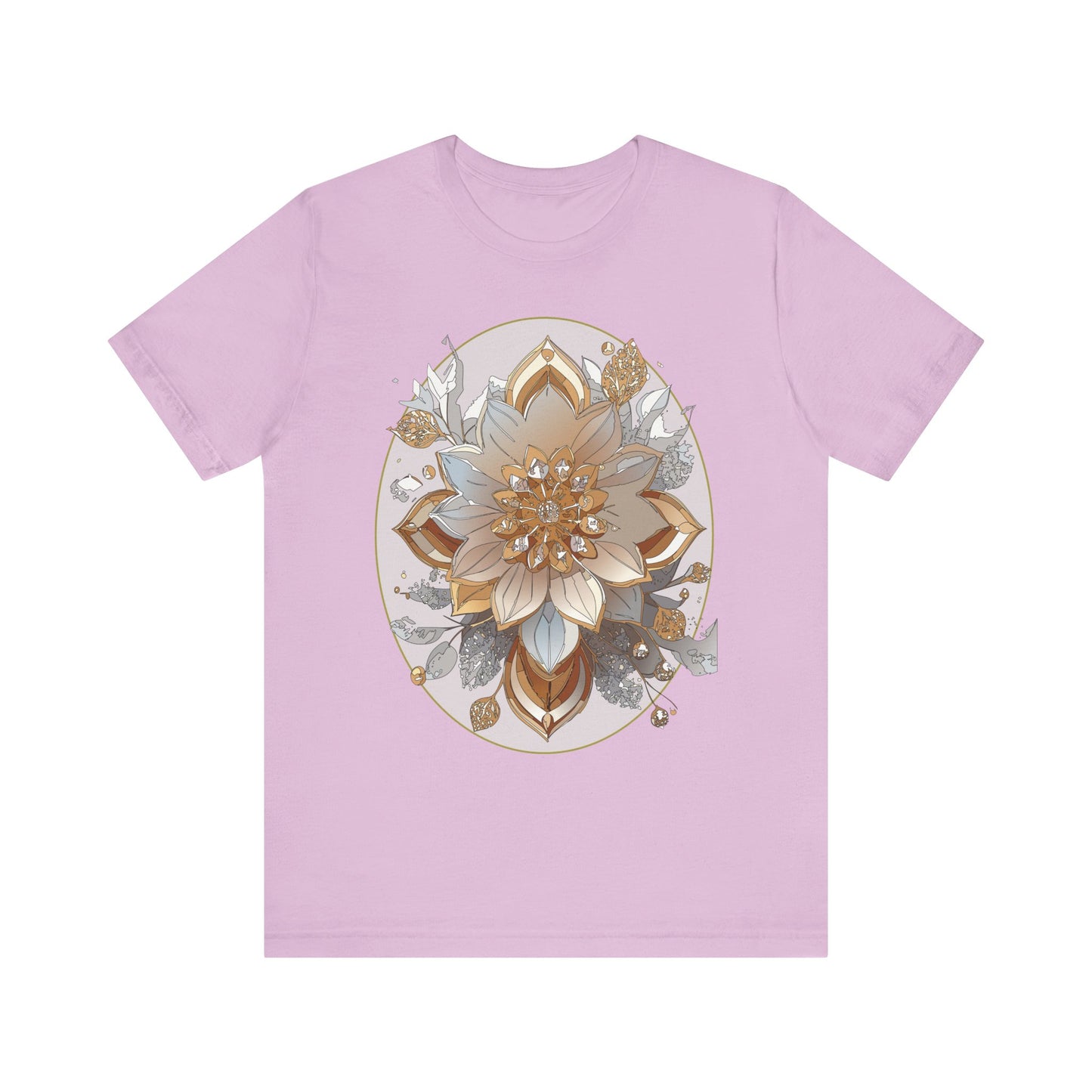 Floral Shirt, Flower Shirt, Tee Shirt with Antique Flower