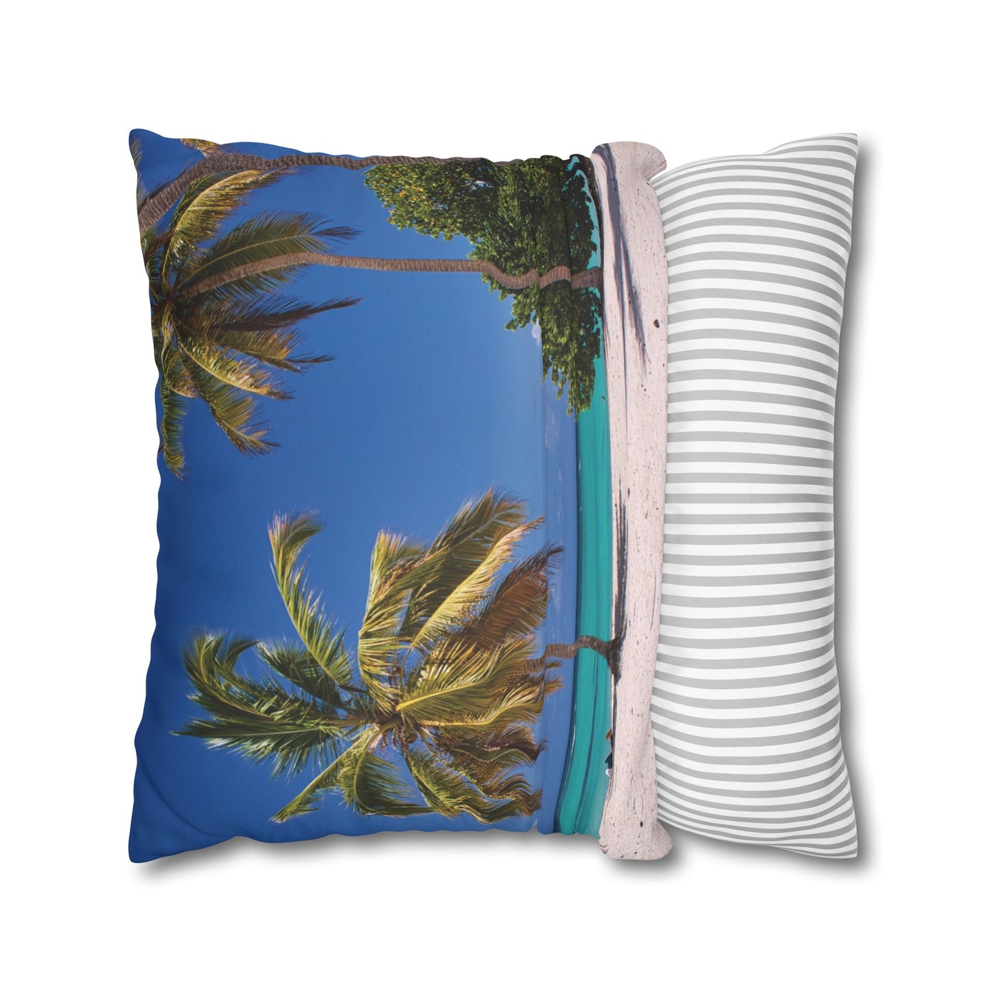 Beach Faux Suede Square Pillowcase