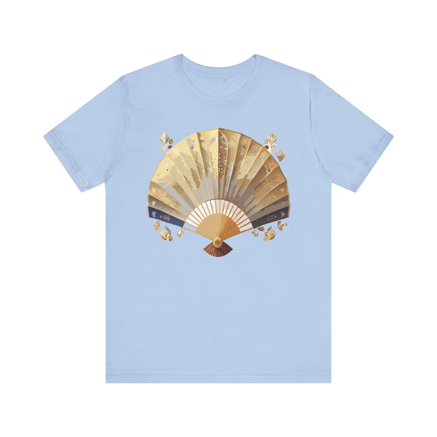 Fan shirt, Shirt with Fan, Tee Shirt with Gold Blower