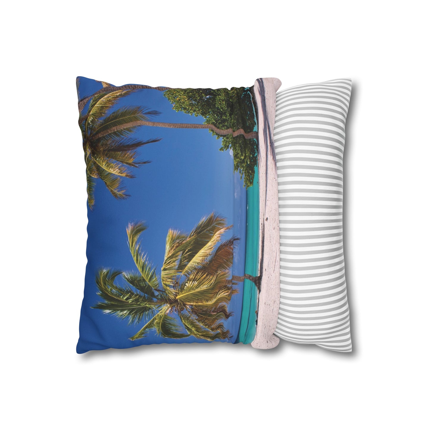 Beach Faux Suede Square Pillowcase