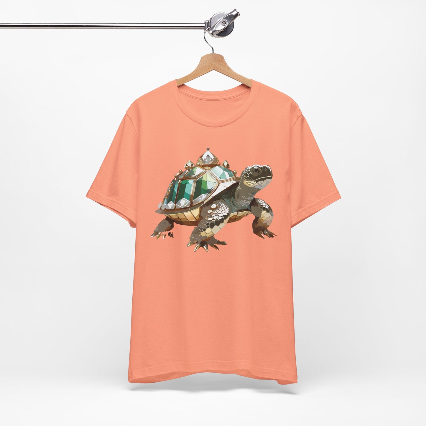 Animal Shirt, Shirt with Animal, Tee Shirt with Gold Animal Medal, Shirt with Antique Animal Medallion
