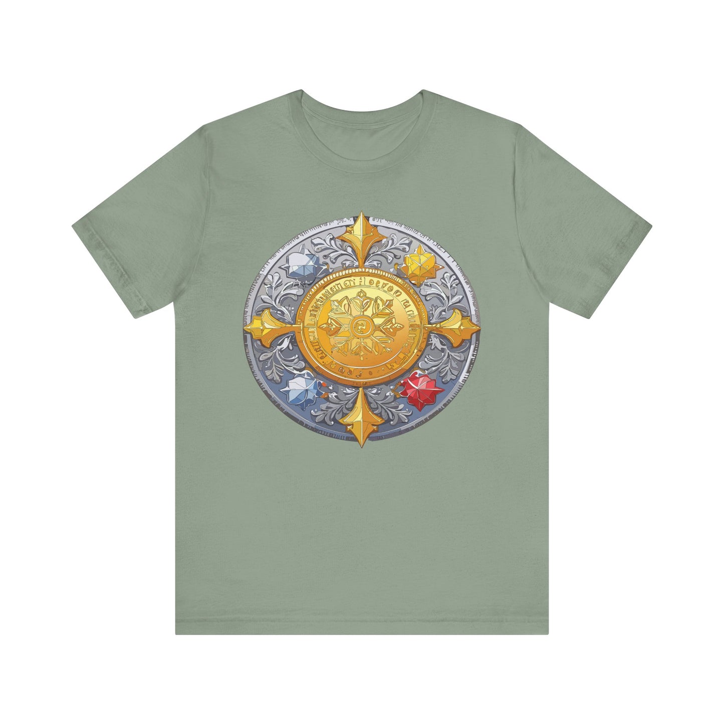 Coin Shirt, Shirt with Coin, Tee Shirt with Gold Coin, Shirt with Antique Coin