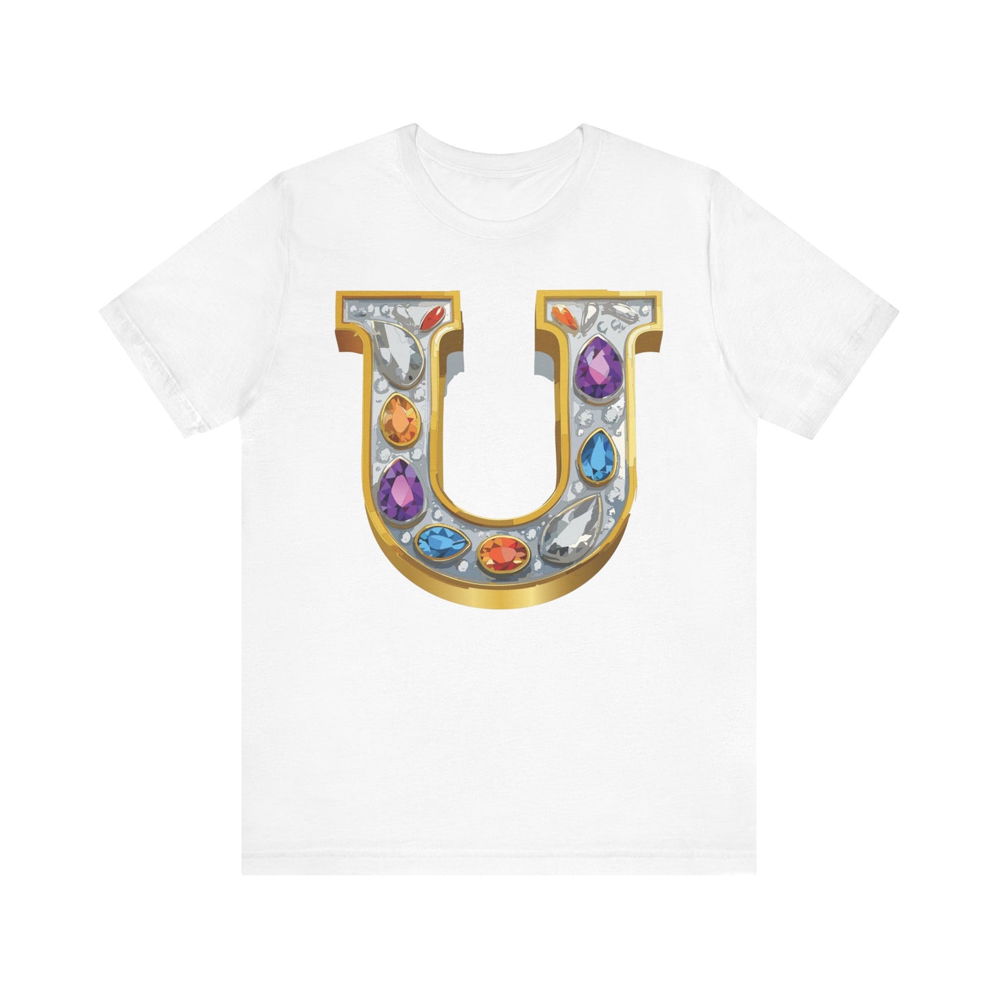 Letter Shirt, Shirt with Letters, Tee Shirt with Gold Letter, Shirt with Antique Letters