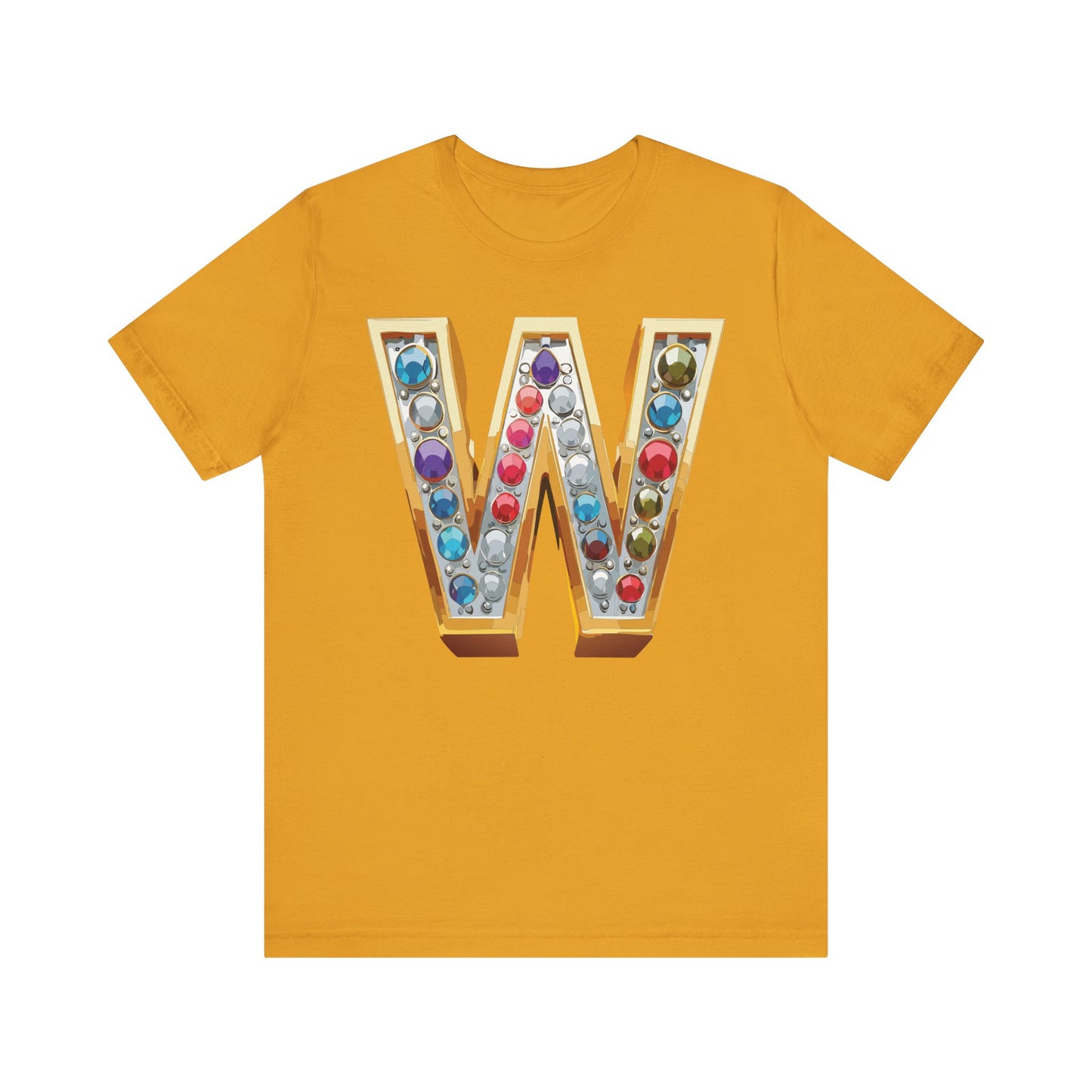 Letter Shirt, Shirt with Letters, Tee Shirt with Gold Letter, Shirt with Antique Letters