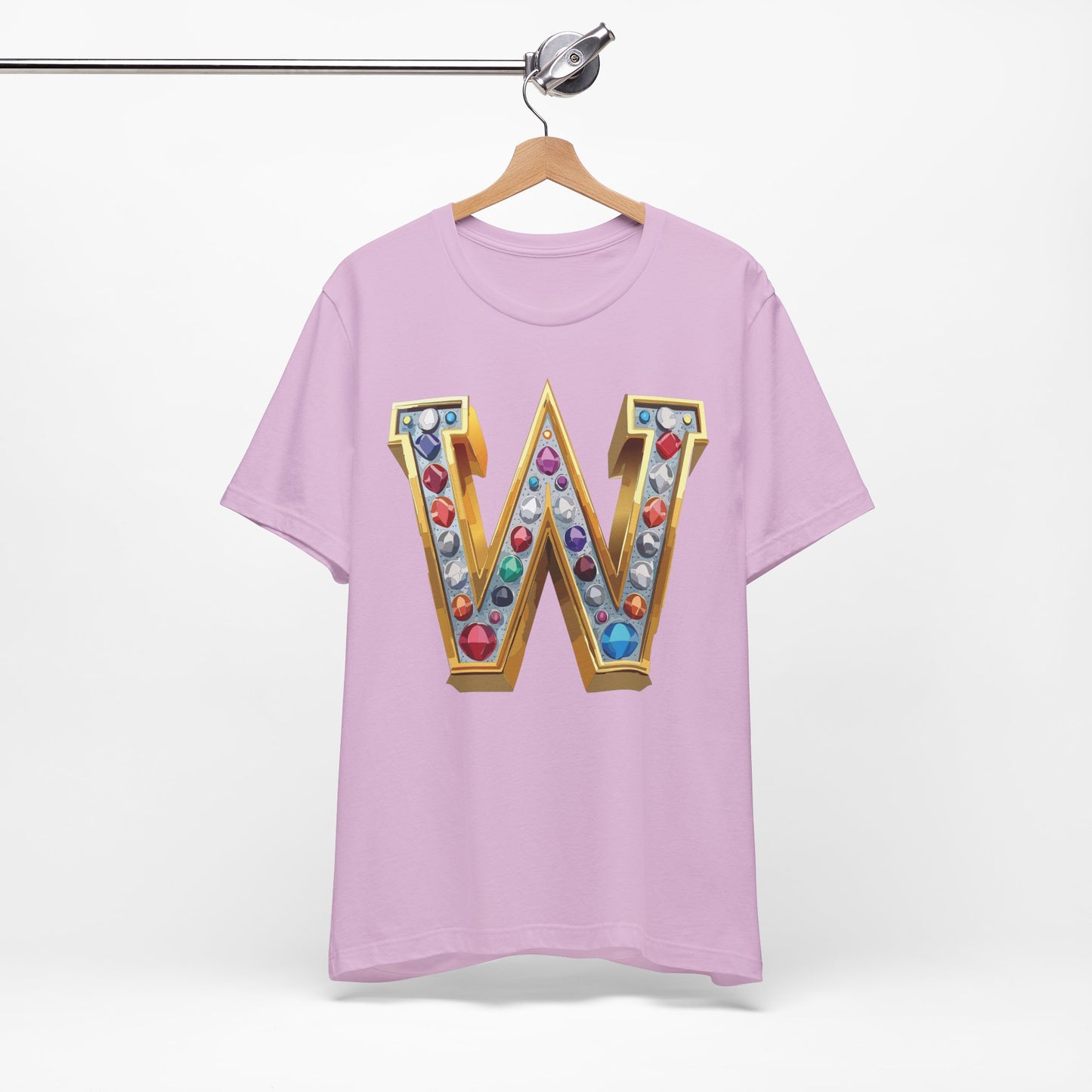 Letter Shirt, Shirt with Letters, Tee Shirt with Gold Letter, Shirt with Antique Letters