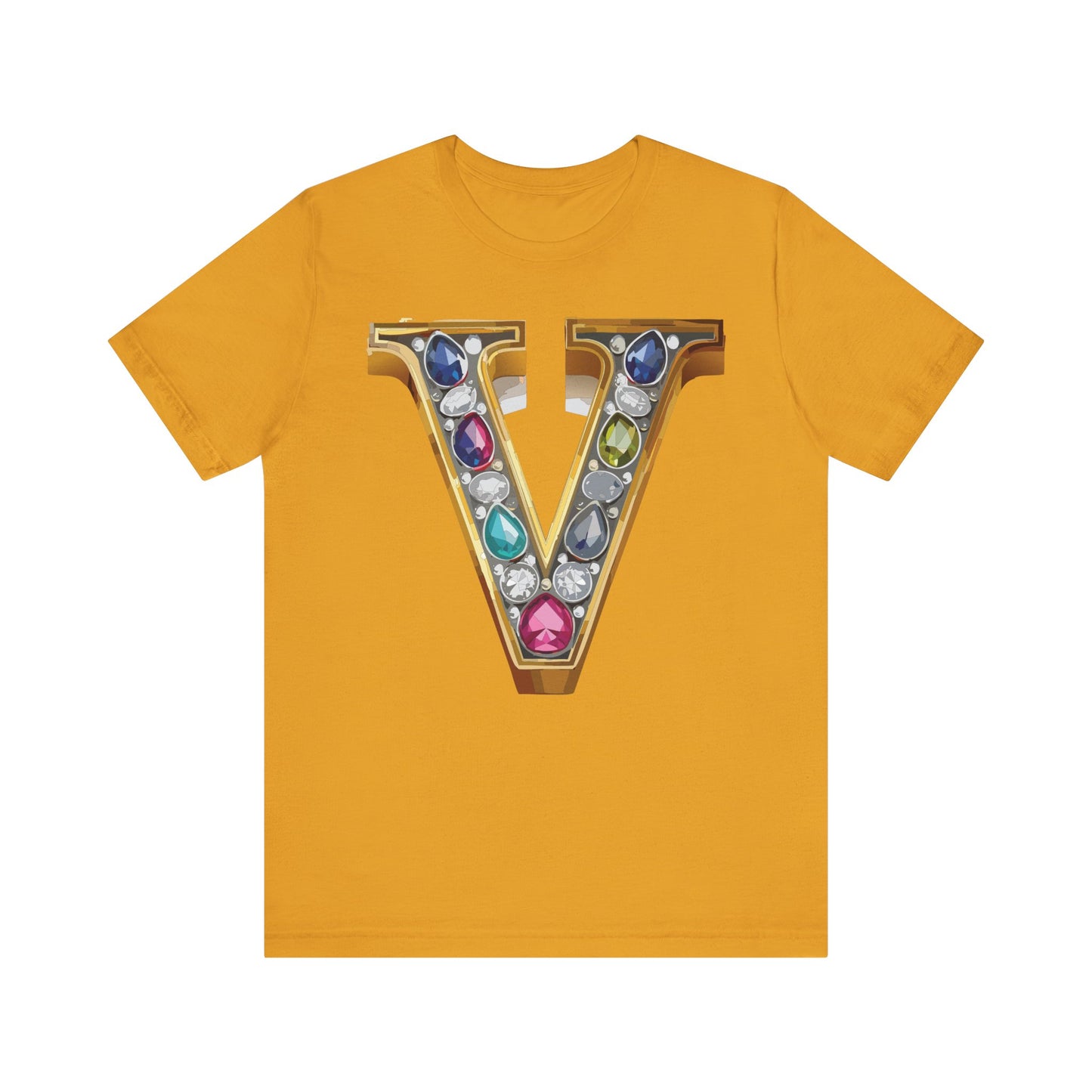 Letter Shirt, Shirt with Letters, Tee Shirt with Gold Letter, Shirt with Antique Letters