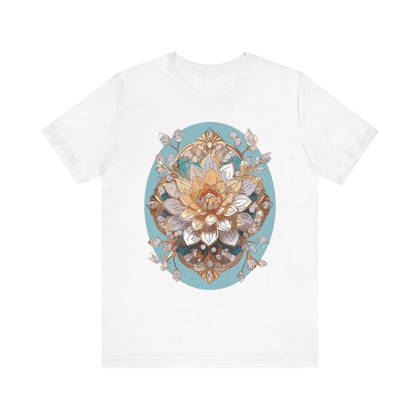 Floral Shirt, Flower Shirt, Tee Shirt with Antique Flower