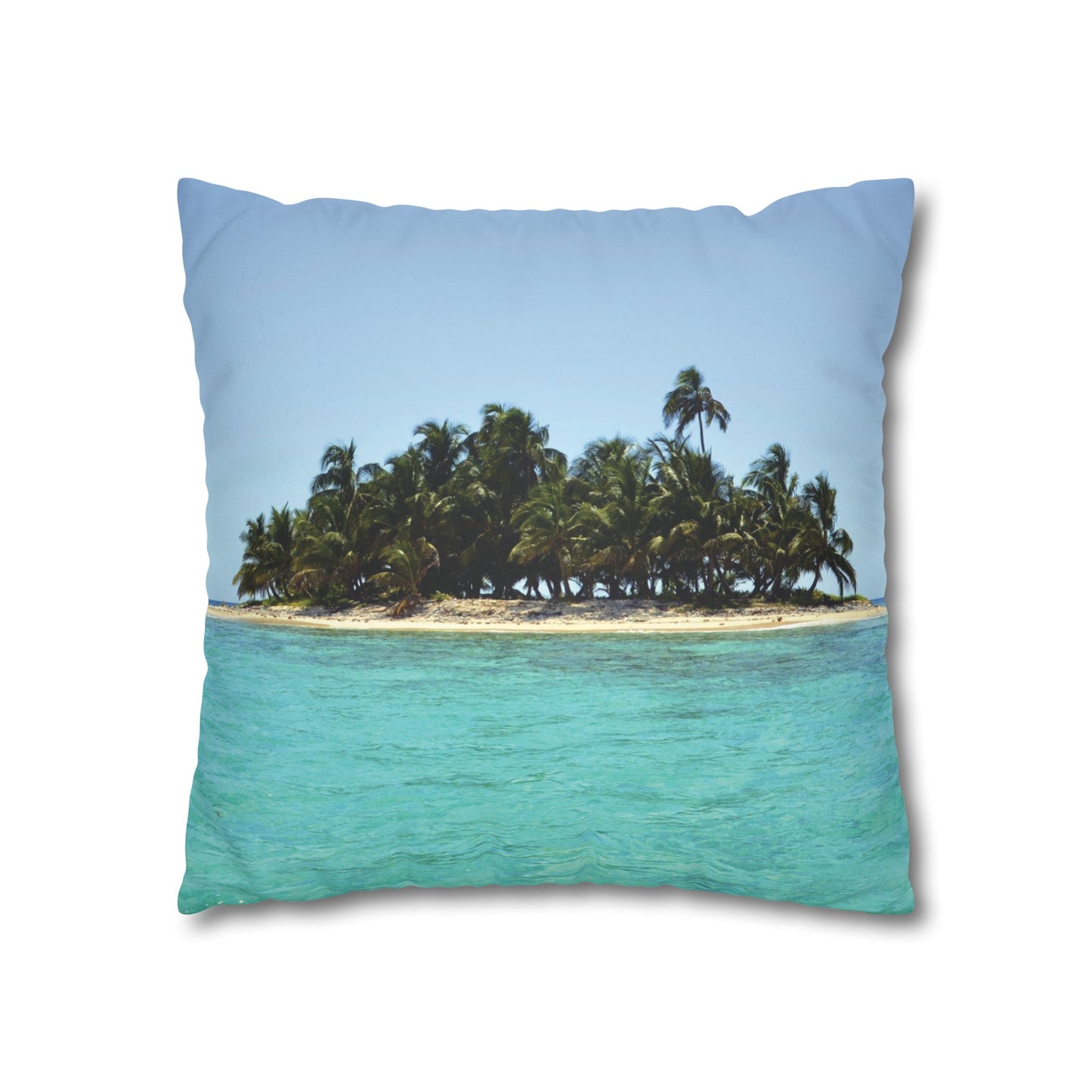 Beach Faux Suede Square Pillowcase