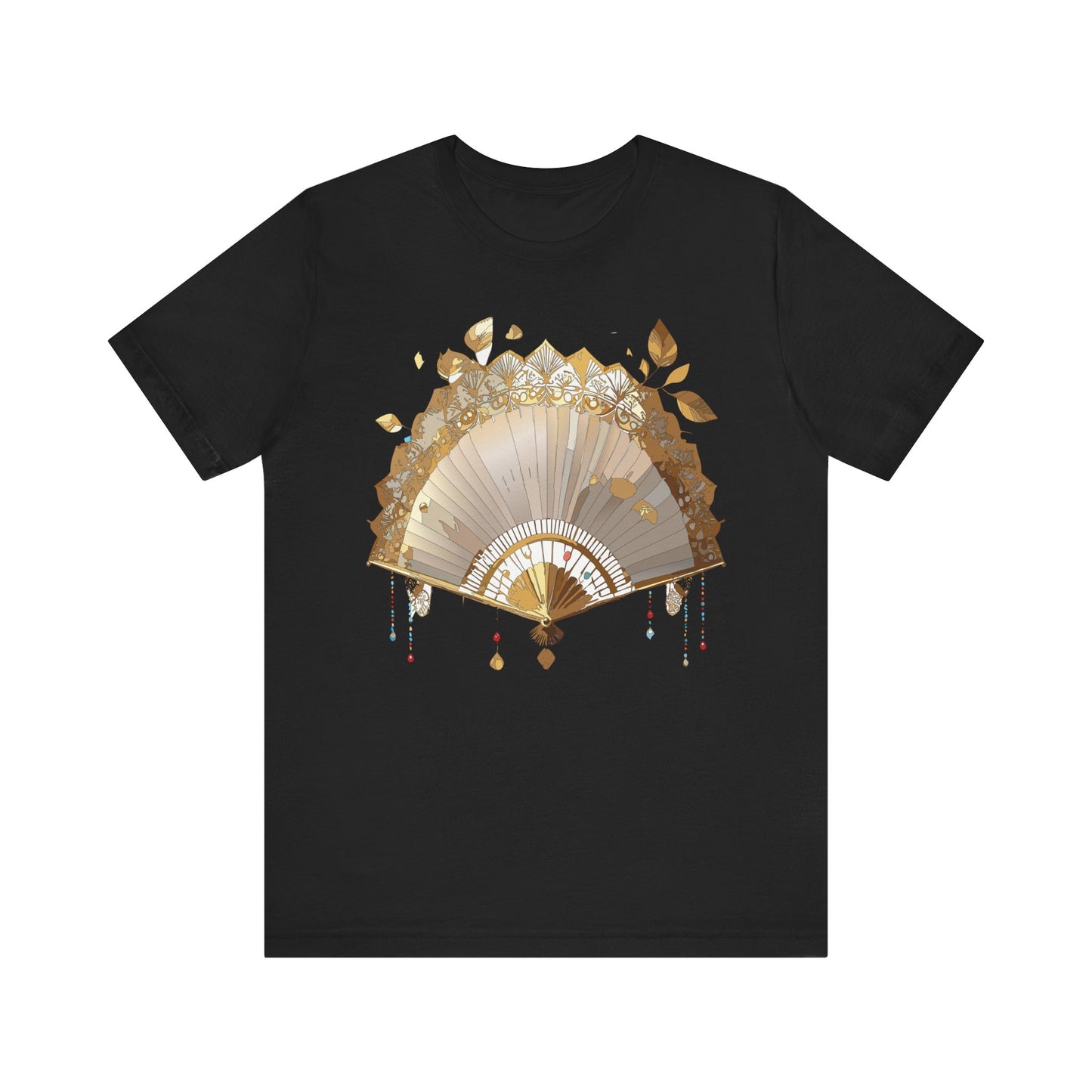 Fan shirt, Shirt with Fan, Tee Shirt with Gold Blower