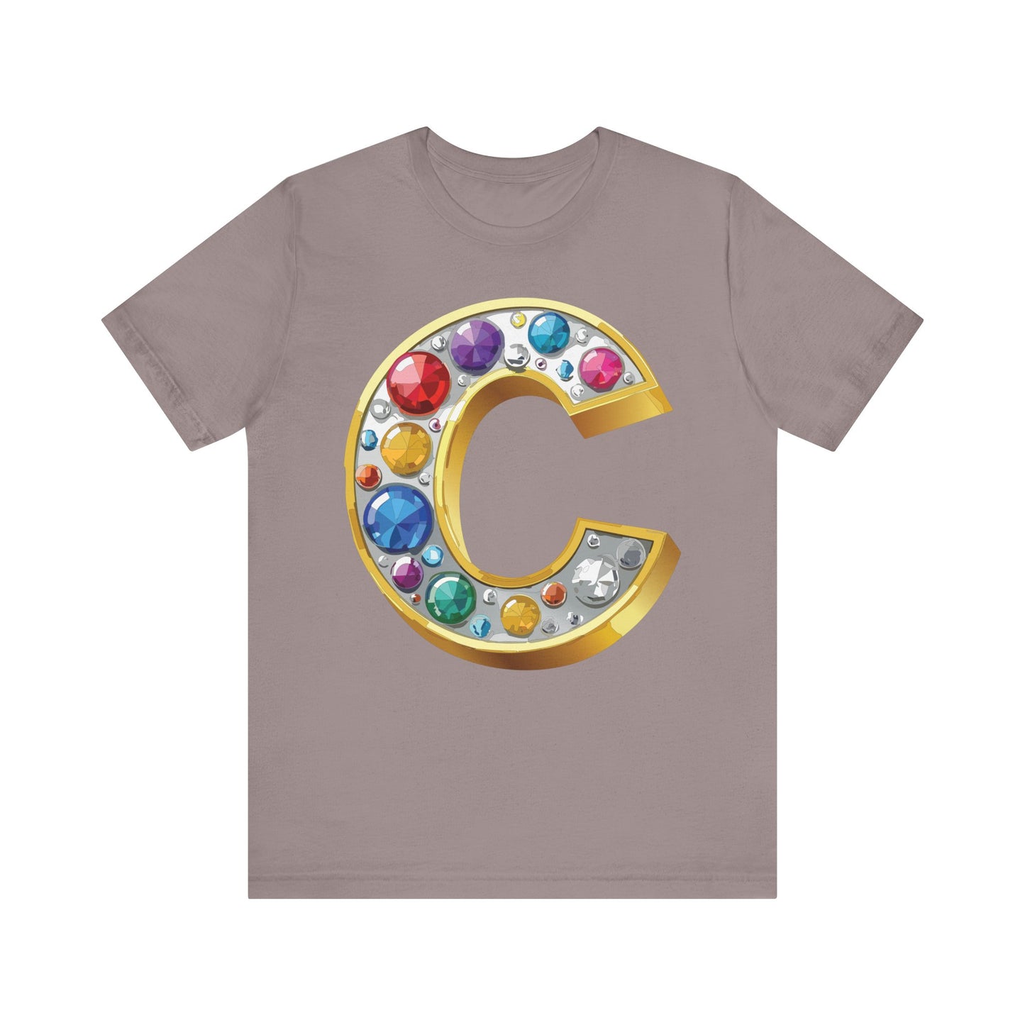Letter Shirt, Shirt with Letters, Tee Shirt with Gold Letter, Shirt with Antique Letters