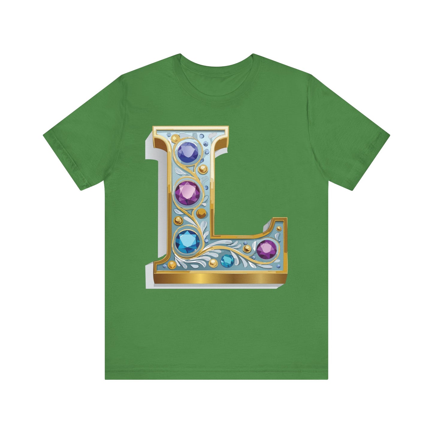 Letter Shirt, Shirt with Letters, Tee Shirt with Gold Letter, Shirt with Antique Letters