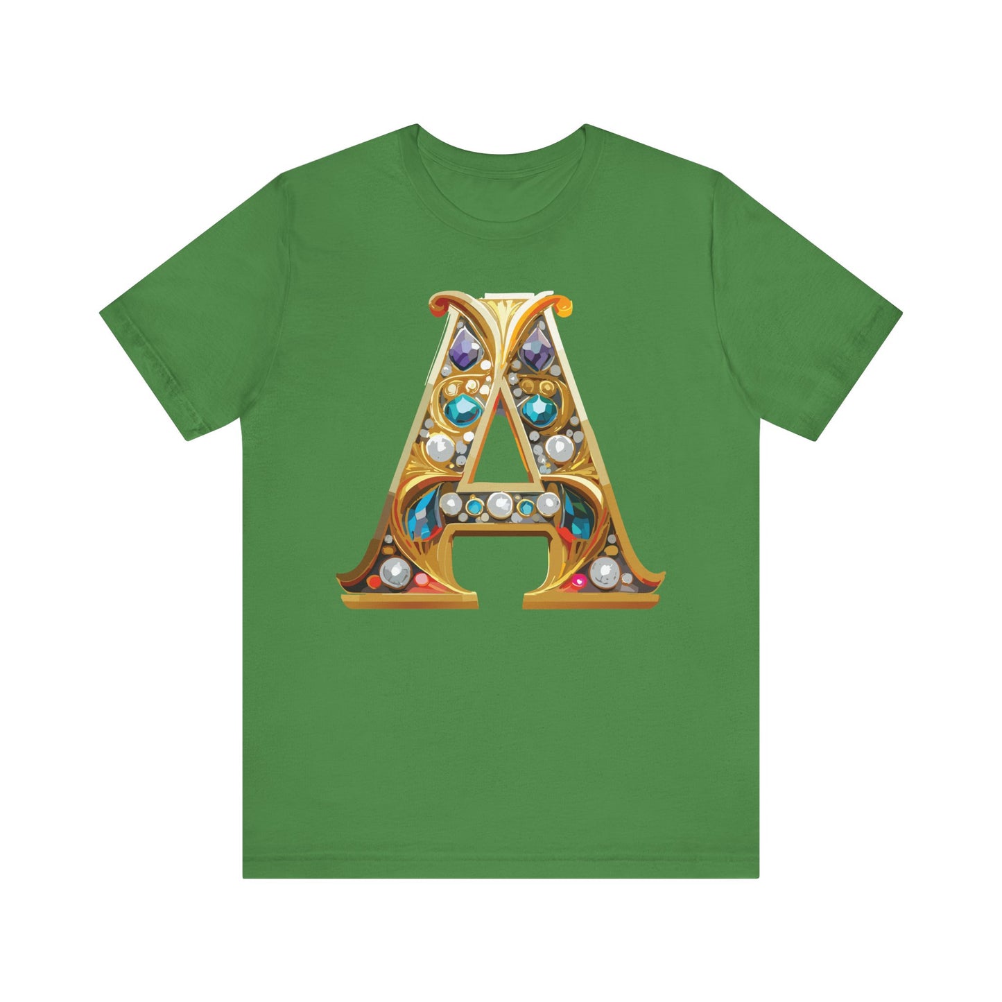 Letter Shirt, Shirt with Letters, Tee Shirt with Gold Letter, Shirt with Antique Letters