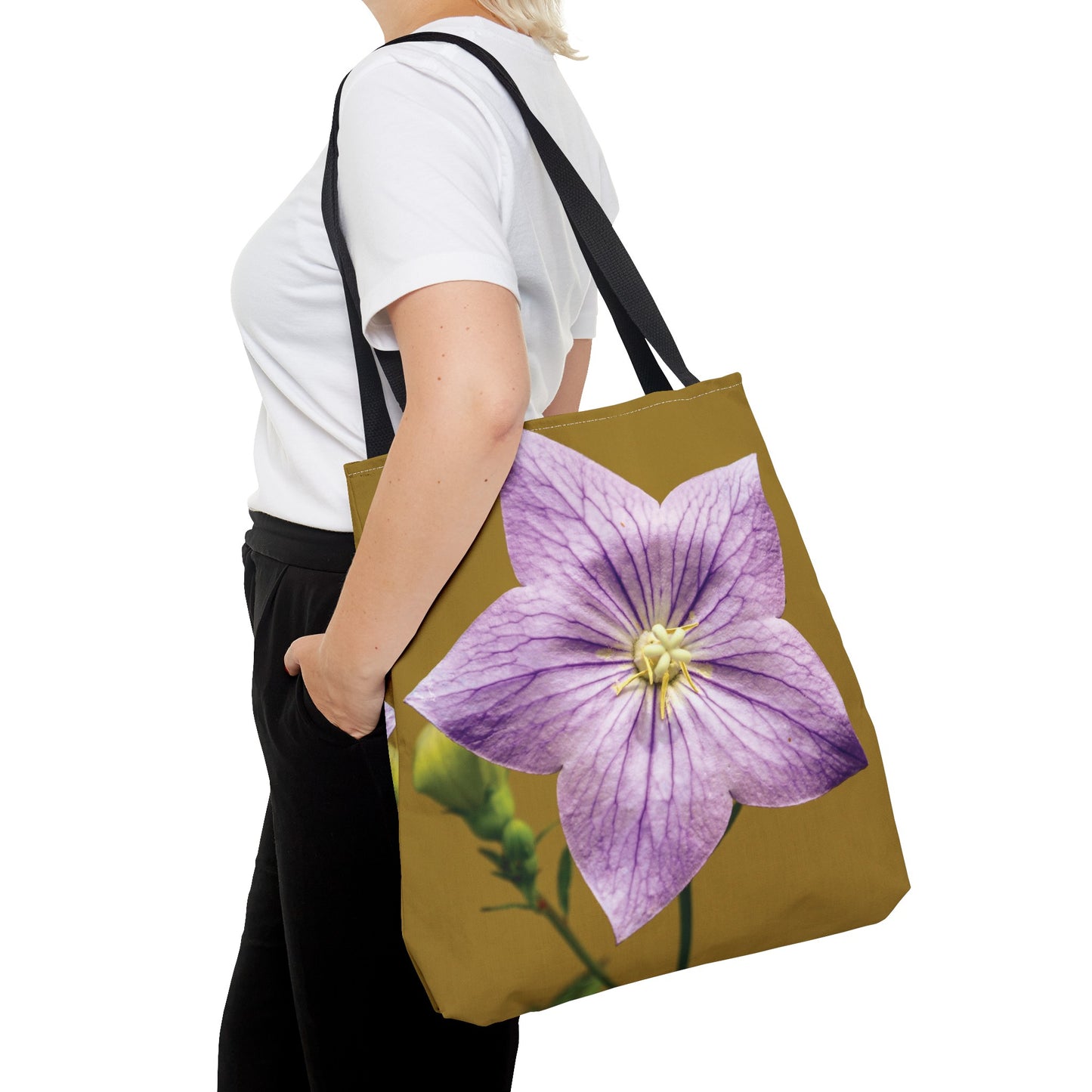 Canvas Bag with Floral Prints