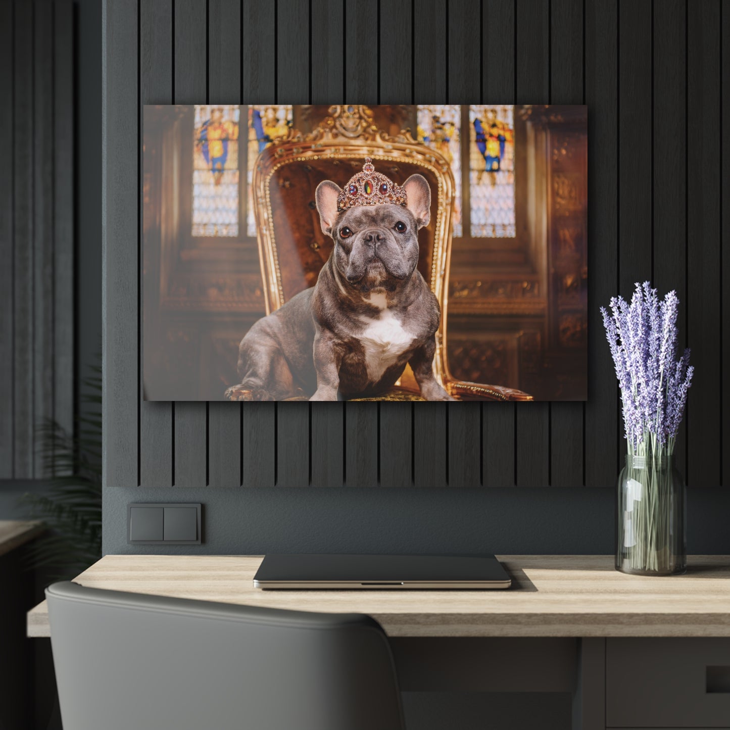 Crown Dog Wall Decor, Wall Art Decor with Animals 3