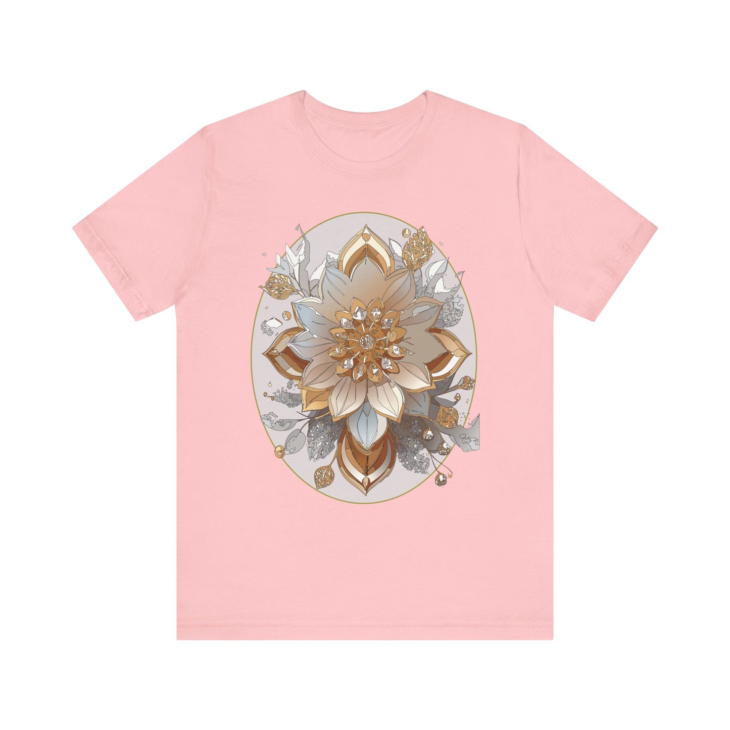 Floral Shirt, Flower Shirt, Tee Shirt with Antique Flower