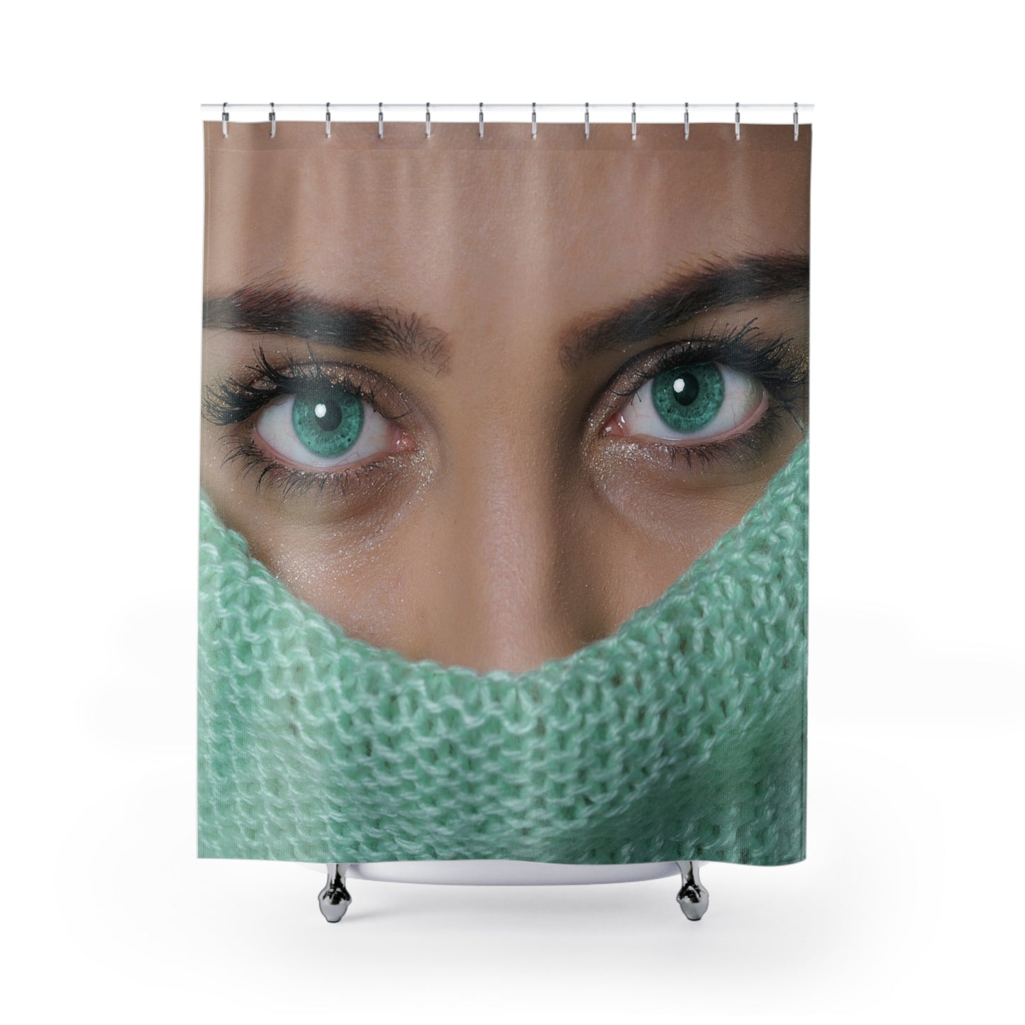 Shower Curtains with Women Face