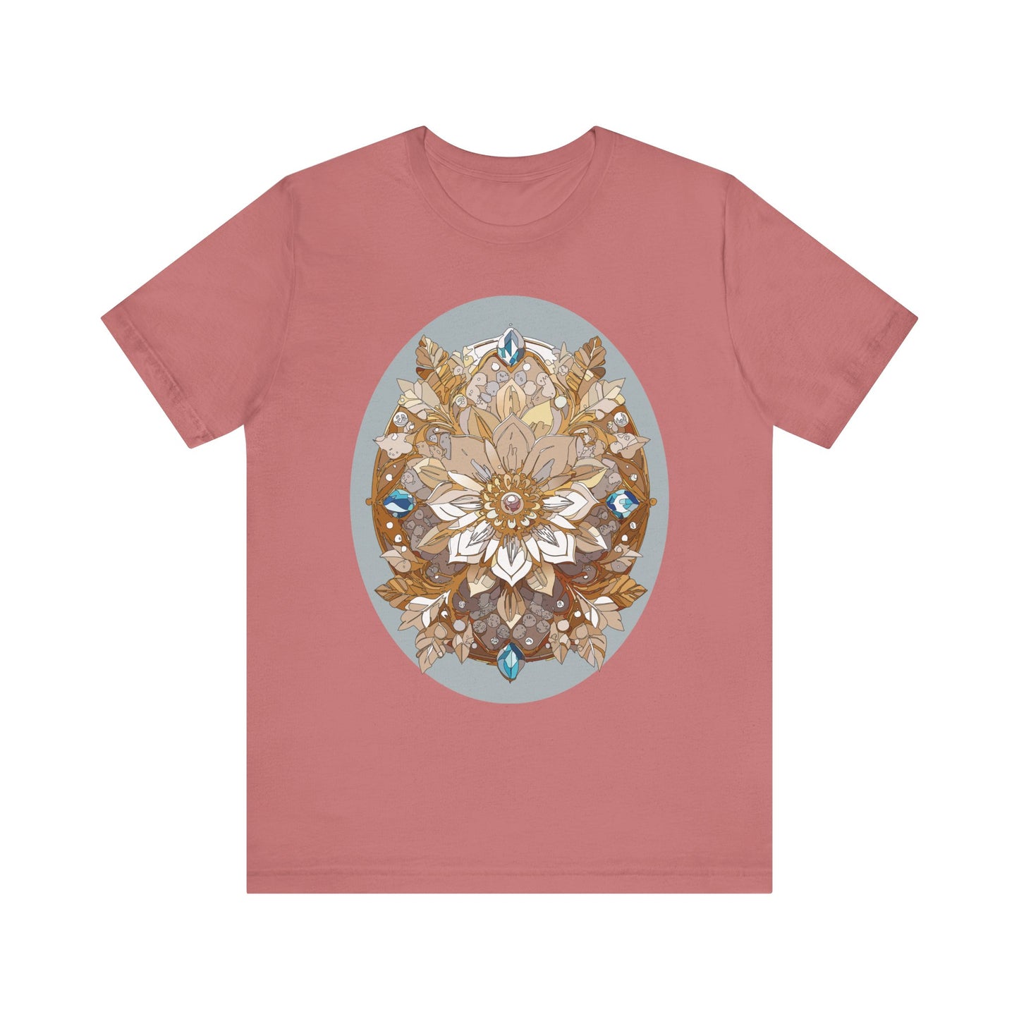 Floral Shirt, Flower Shirt, Tee Shirt with Antique Flower