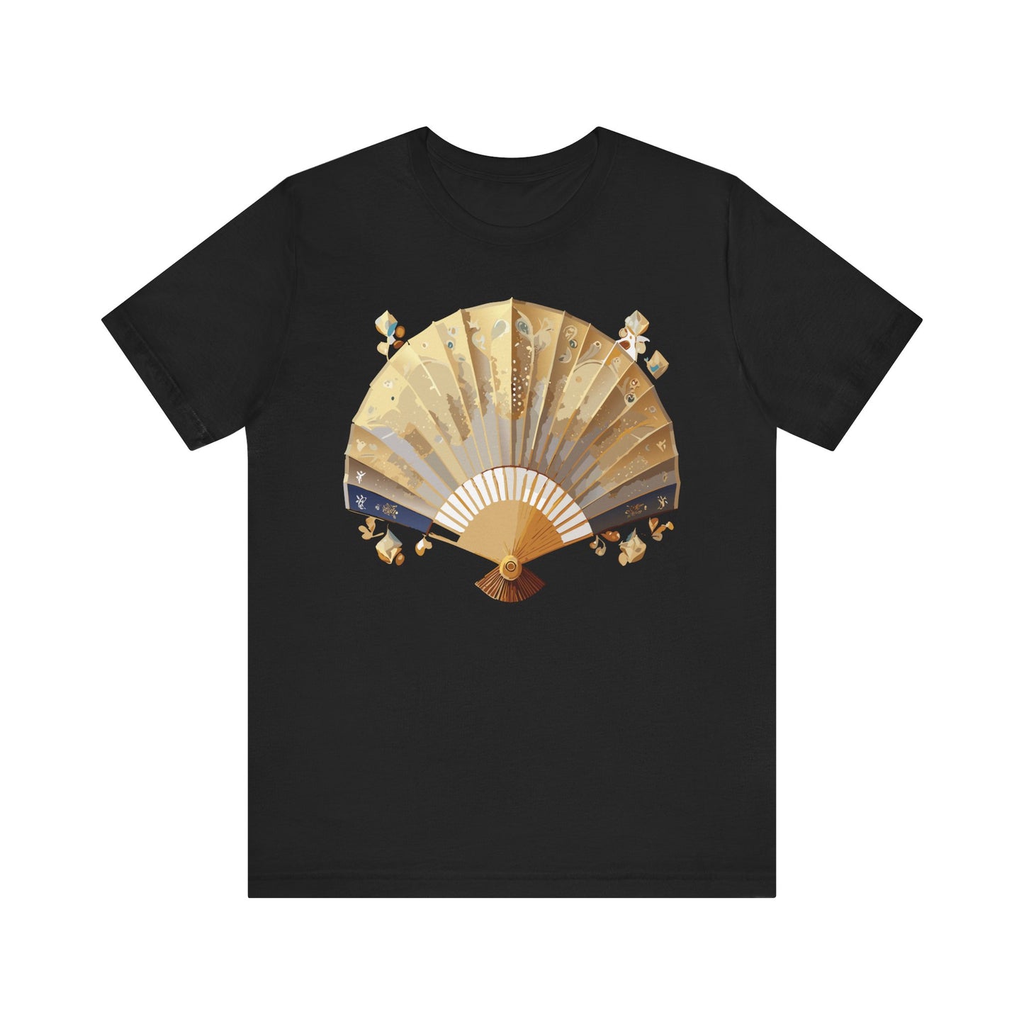 Fan shirt, Shirt with Fan, Tee Shirt with Gold Blower