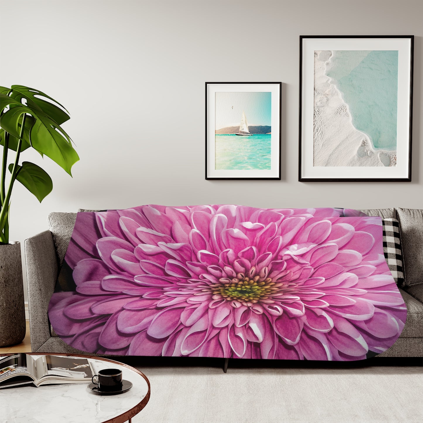 Floral Sherpa Blanket