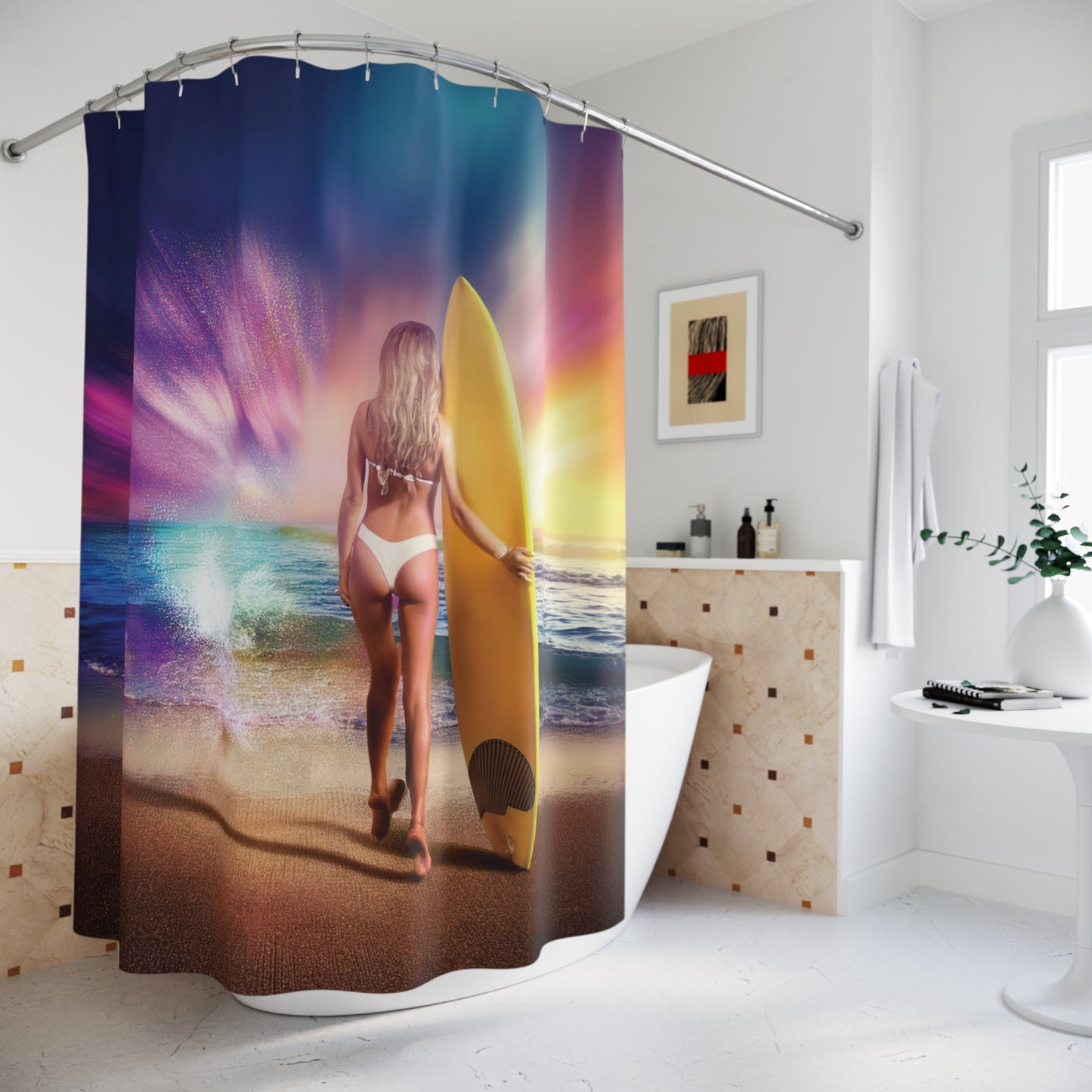 Woman Shower Curtain