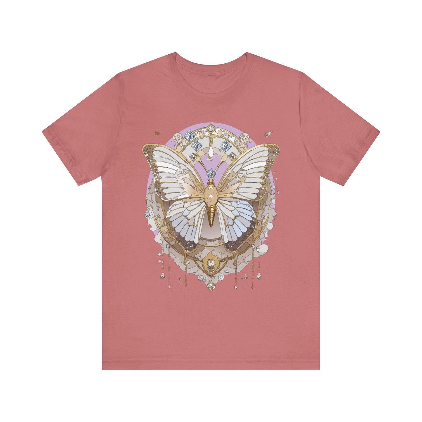 Butterfly Shirt, Shirt with Butterfly, Tee Shirt with Antique Butterfly