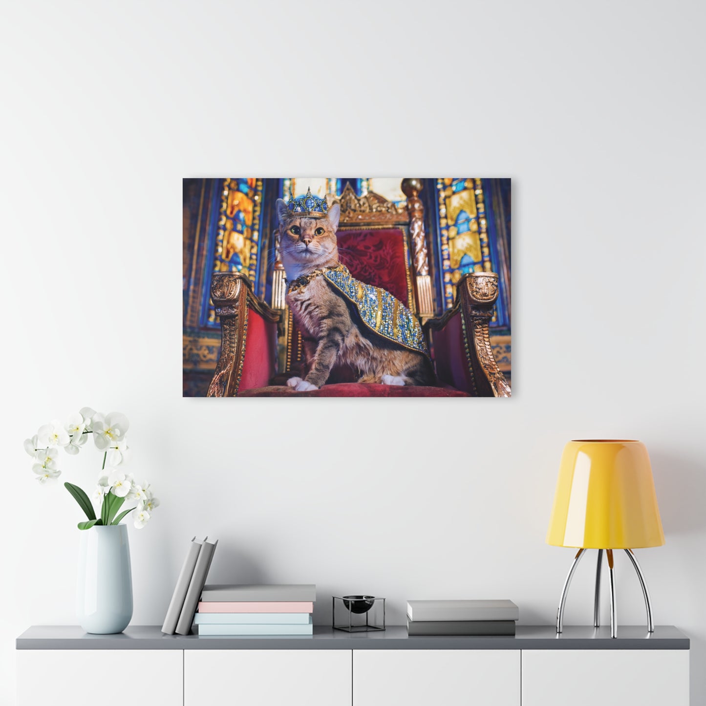 Crown Cat Wall Decor, Wall Art Decor with Animals 4