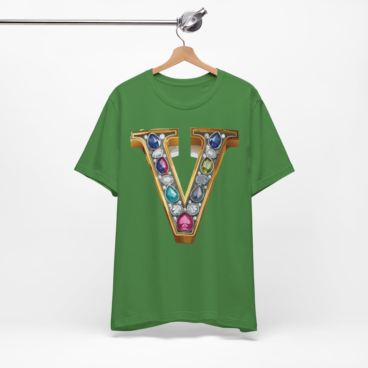 Letter Shirt, Shirt with Letters, Tee Shirt with Gold Letter, Shirt with Antique Letters