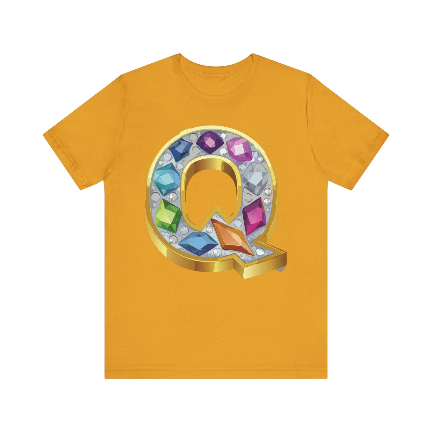 Letter Shirt, Shirt with Letters, Tee Shirt with Gold Letter, Shirt with Antique Letters