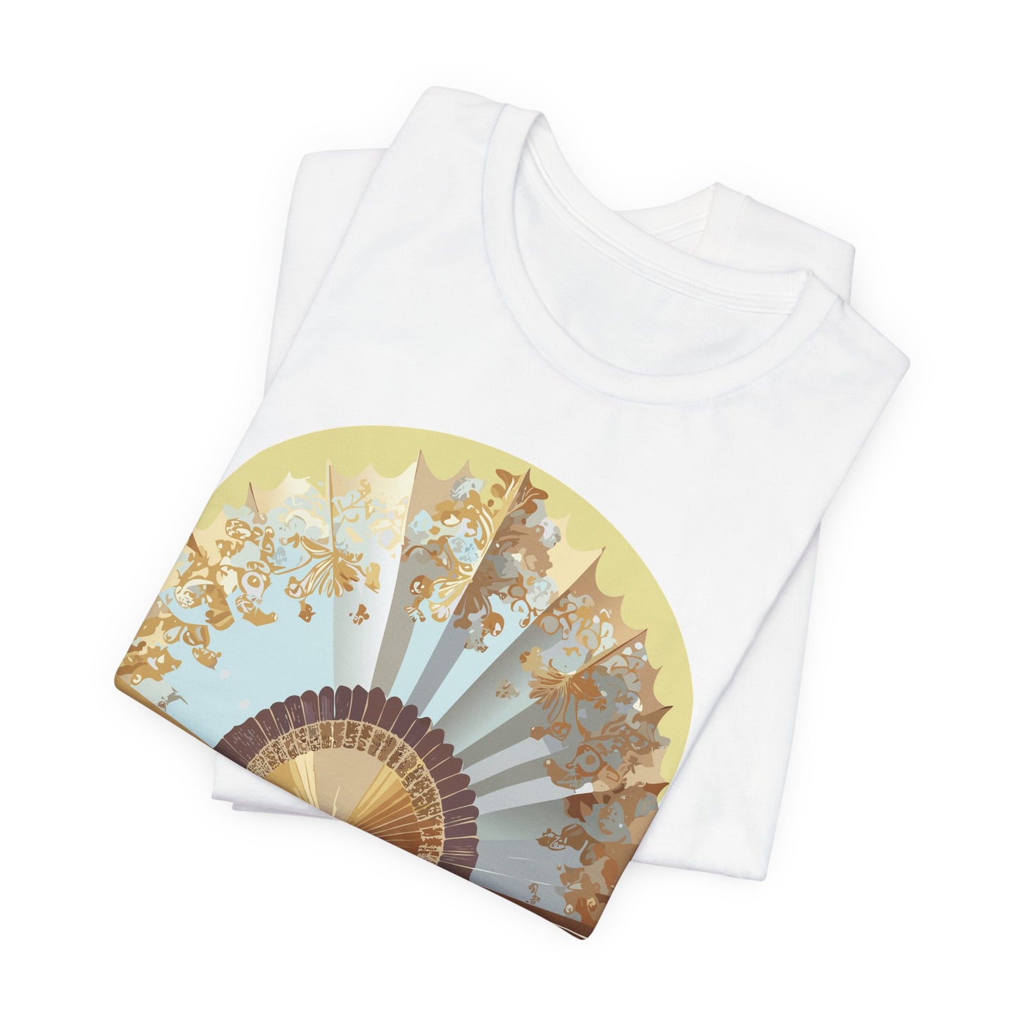 Fan shirt, Shirt with Fan, Tee Shirt with Gold Blower