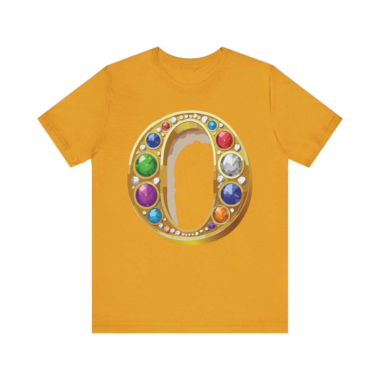 Letter Shirt, Shirt with Letters, Tee Shirt with Gold Letter, Shirt with Antique Letters