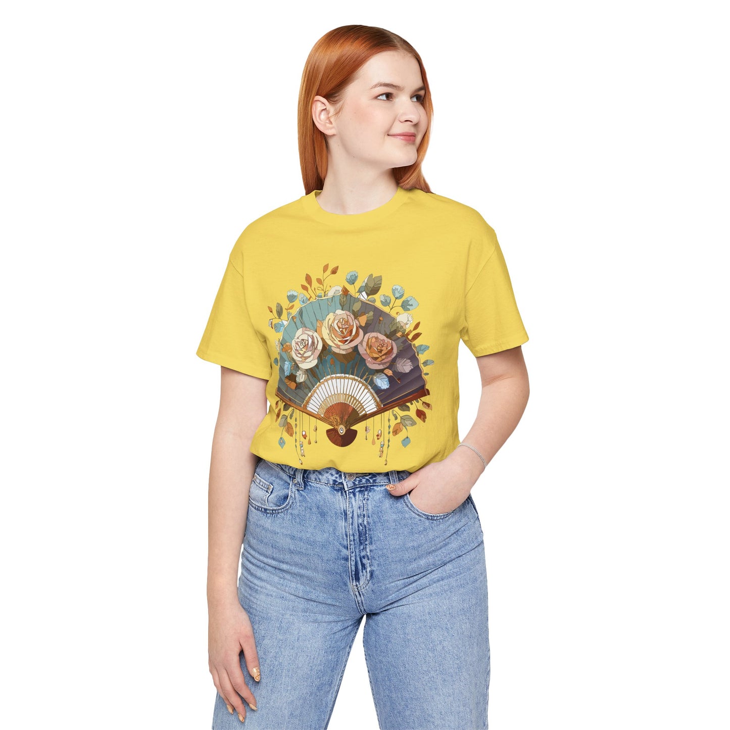 Fan shirt, Shirt with Fan, Tee Shirt with Gold Blower