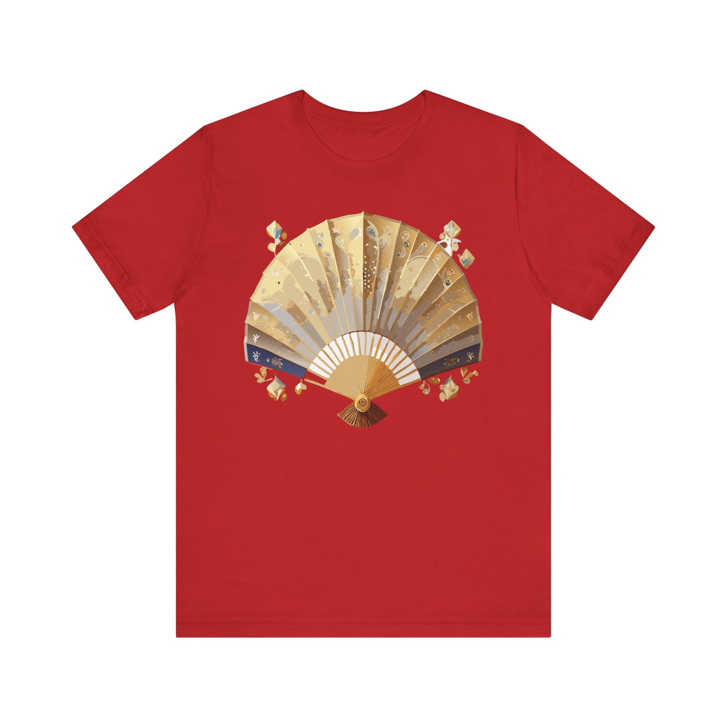 Fan shirt, Shirt with Fan, Tee Shirt with Gold Blower