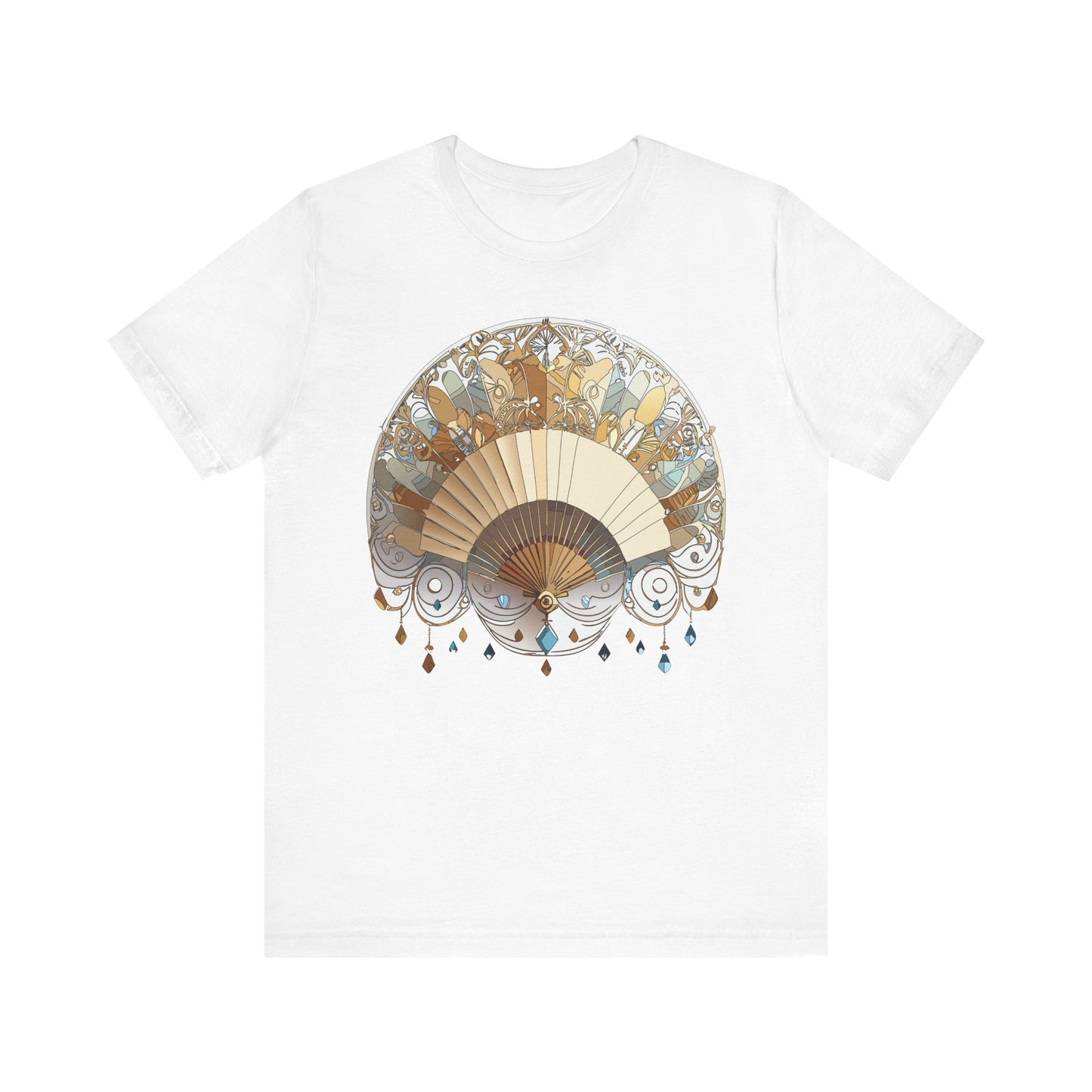 Fan shirt, Shirt with Fan, Tee Shirt with Gold Blower