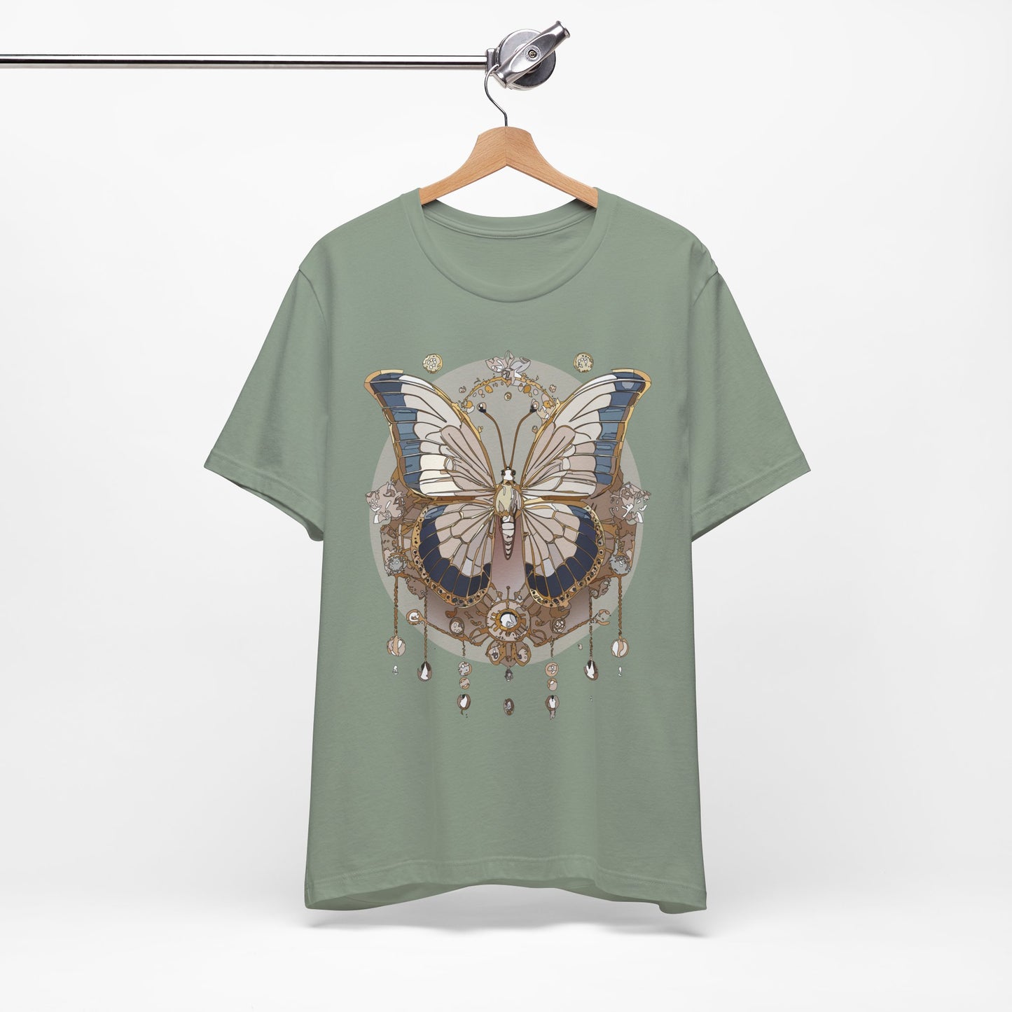 Butterfly Shirt, Shirt with Butterfly, Tee Shirt with Antique Butterfly