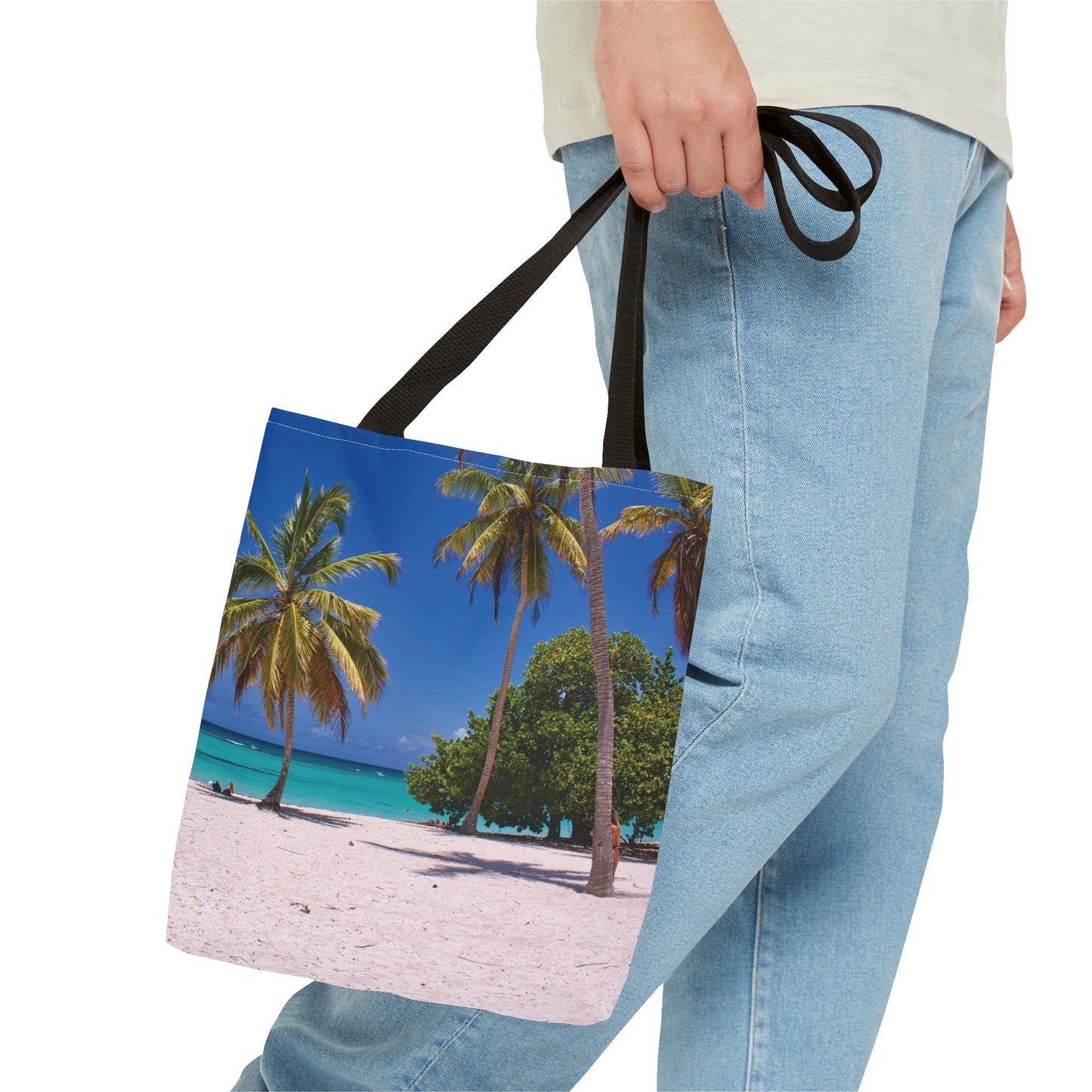 Canvas Bag with Beach Prints