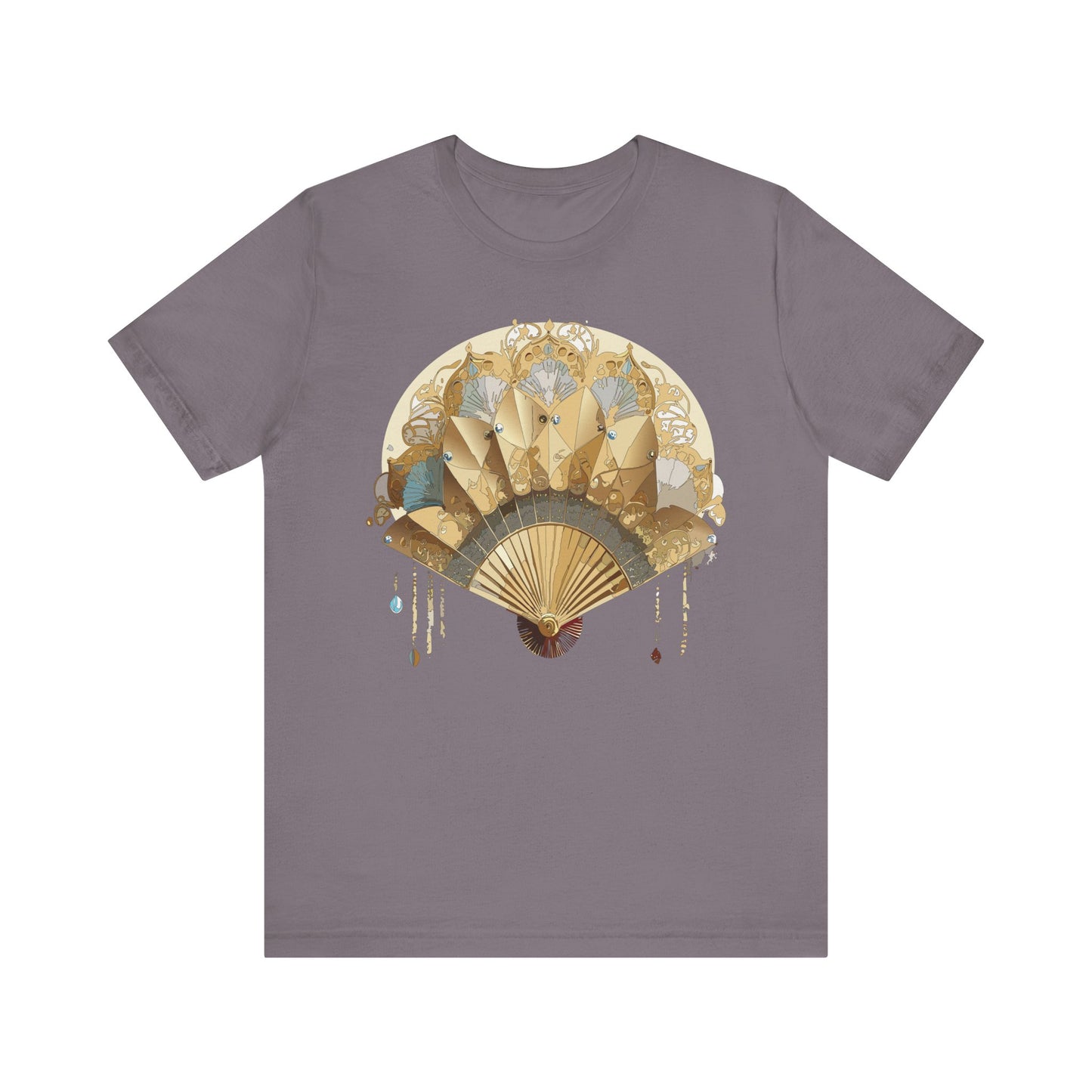 Fan shirt, Shirt with Fan, Tee Shirt with Gold Blower